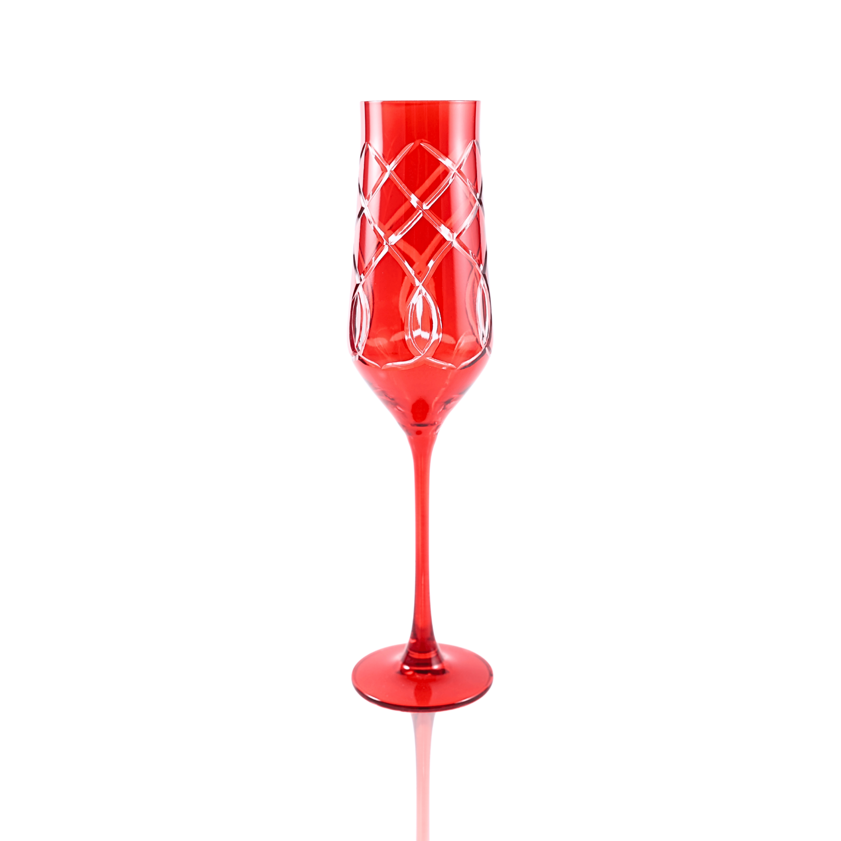Heritage Champagne Flute - Set Of 2 - Margerie Crystal USA