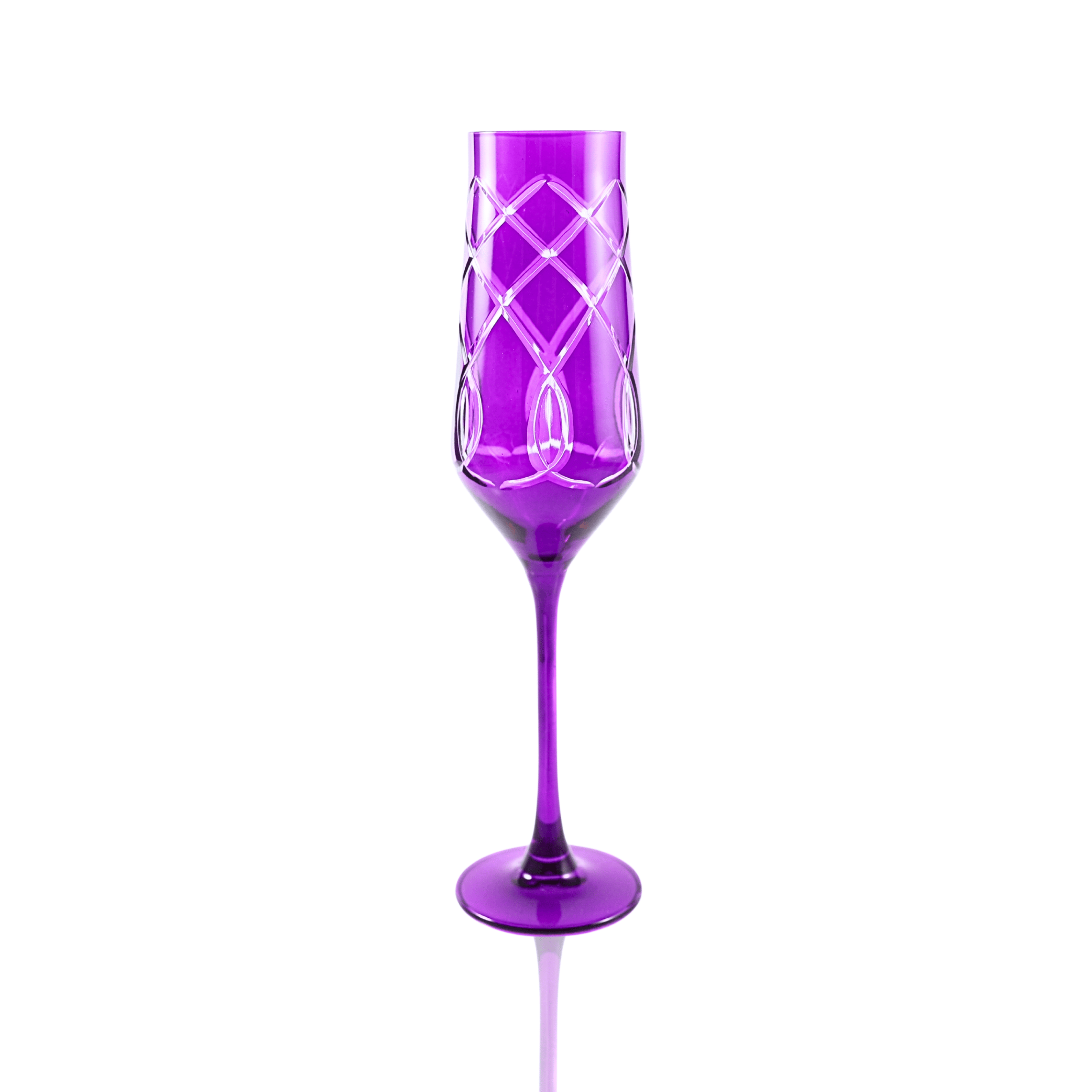 Heritage Champagne Flute - Set Of 2 - Margerie Crystal USA