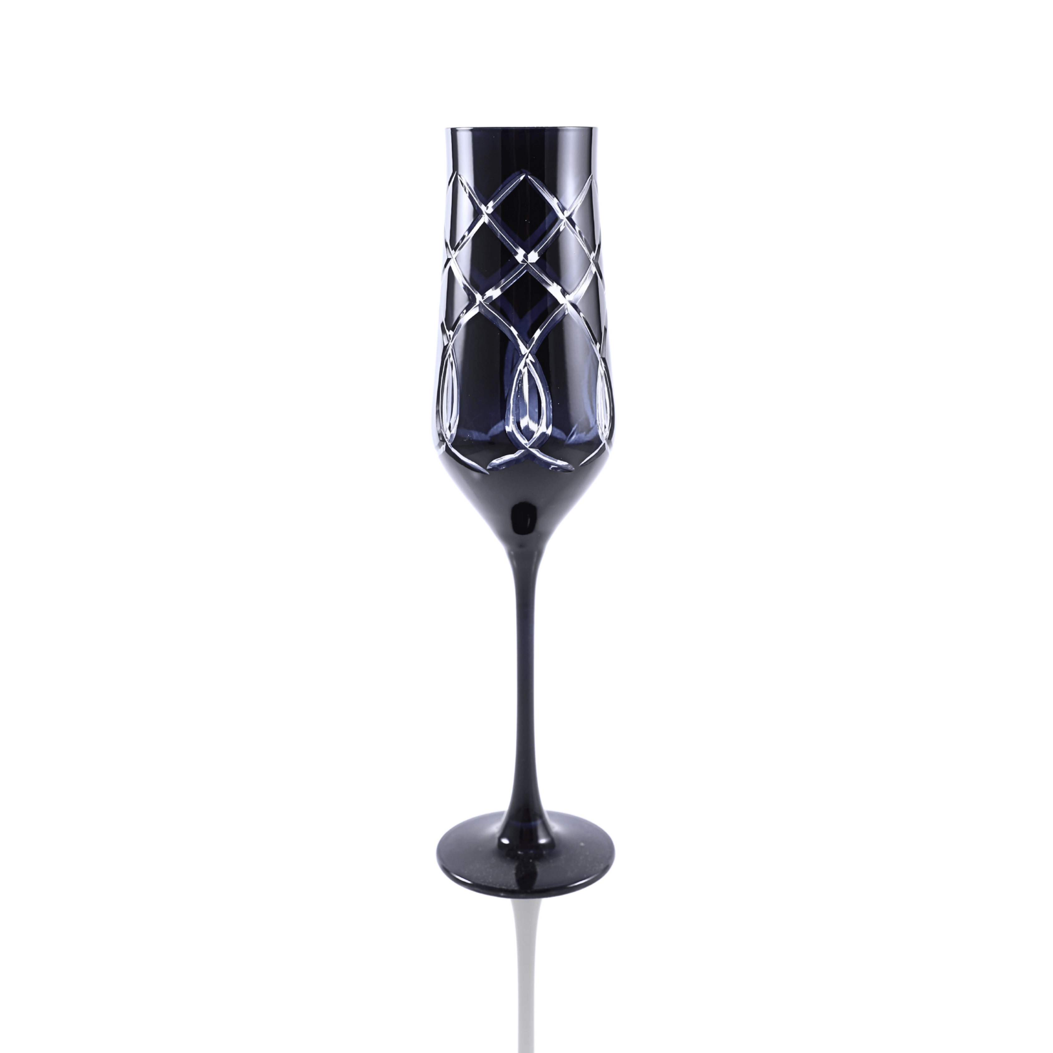 Heritage Champagne Flute - Set Of 2 - Margerie Crystal USA