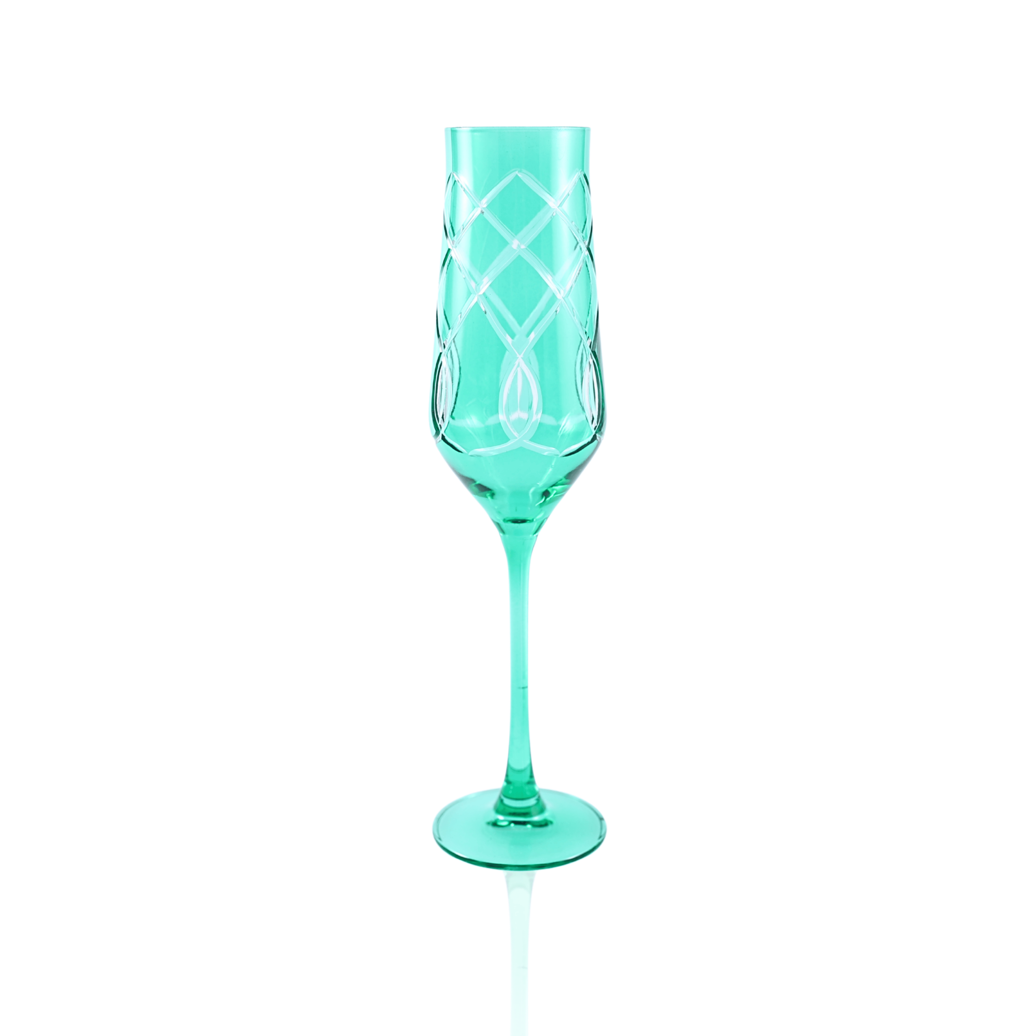 Heritage Champagne Flute - Set Of 2 - Margerie Crystal USA