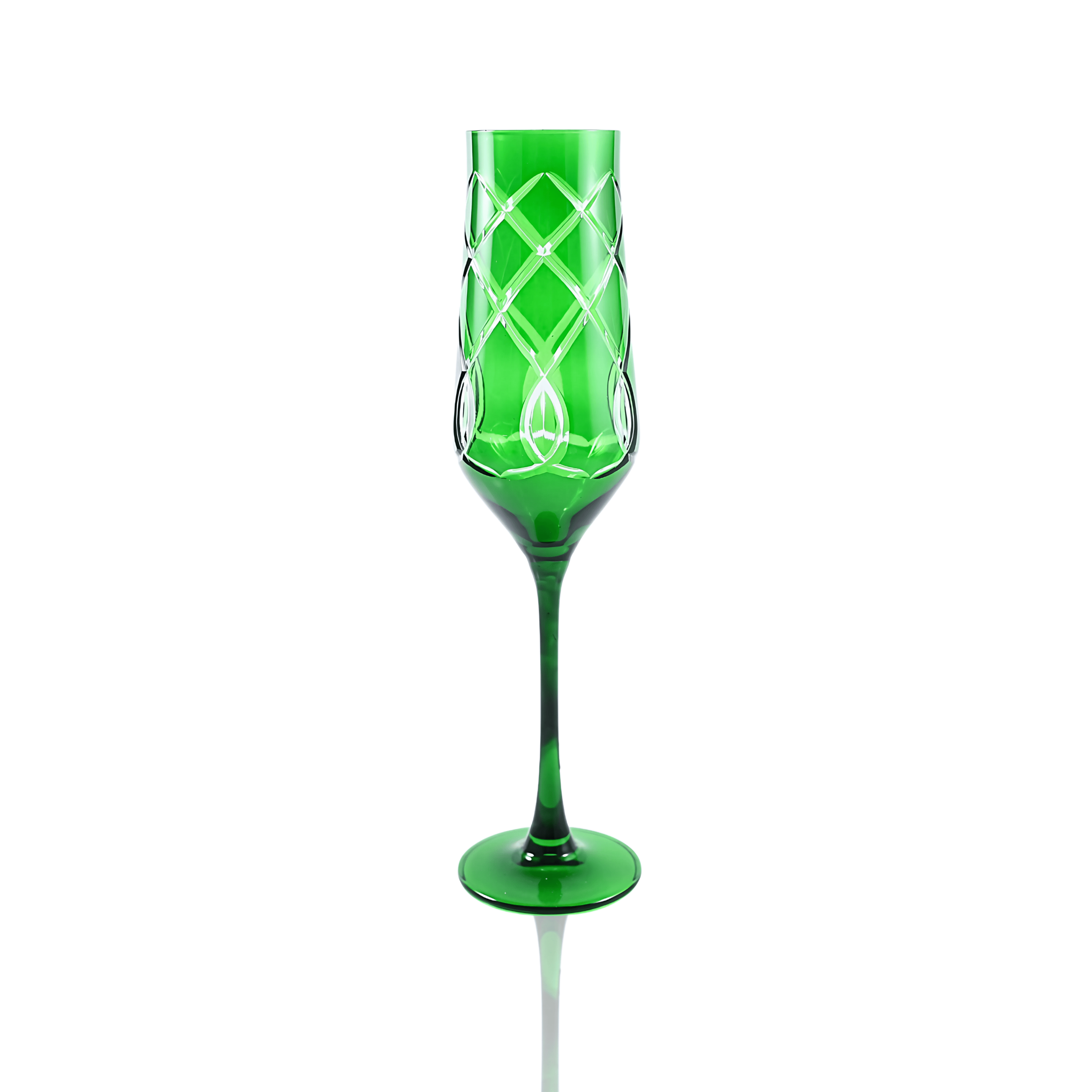 Heritage Champagne Flute - Set Of 2 - Margerie Crystal USA