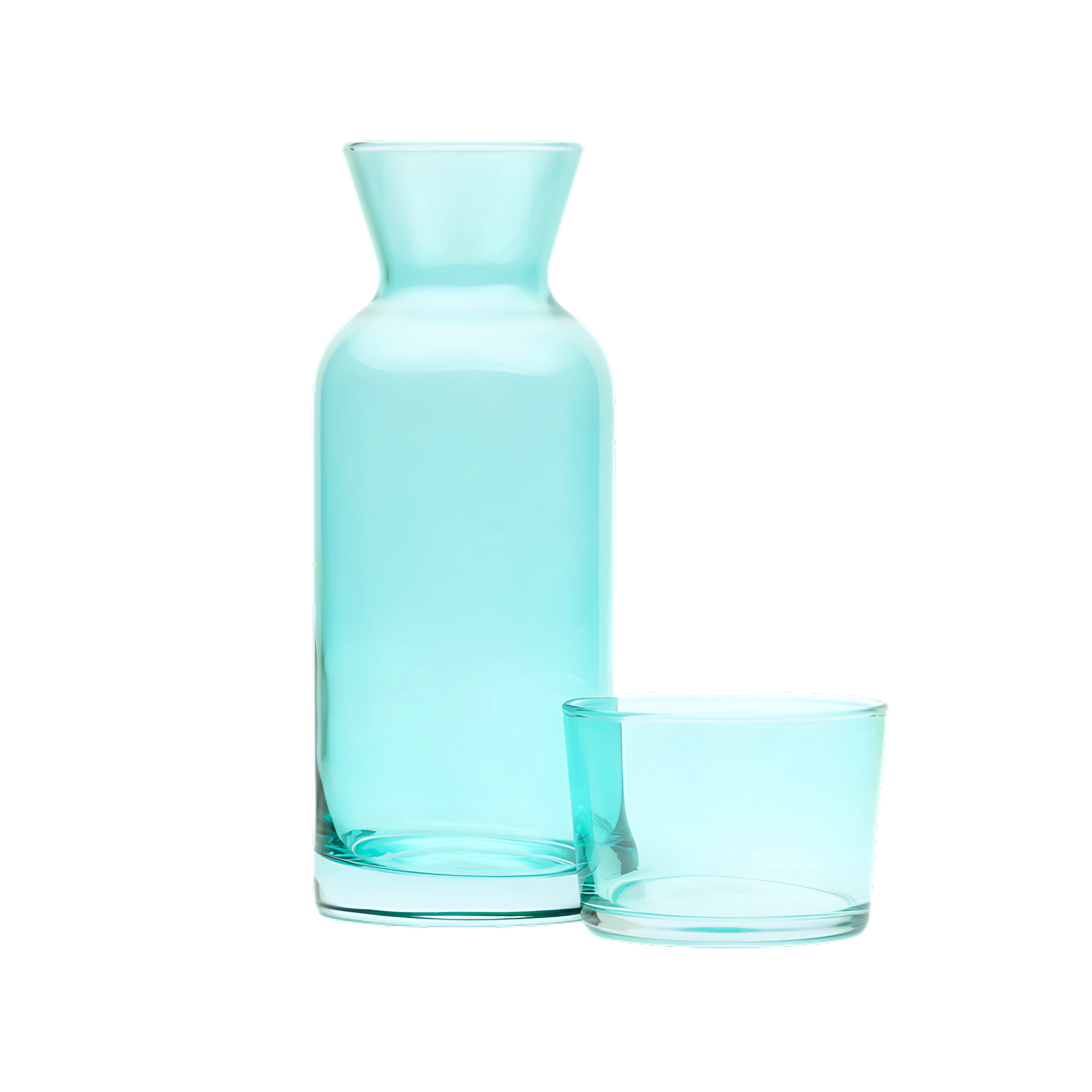 Colored Bedside Carafe - Margerie Crystal USA