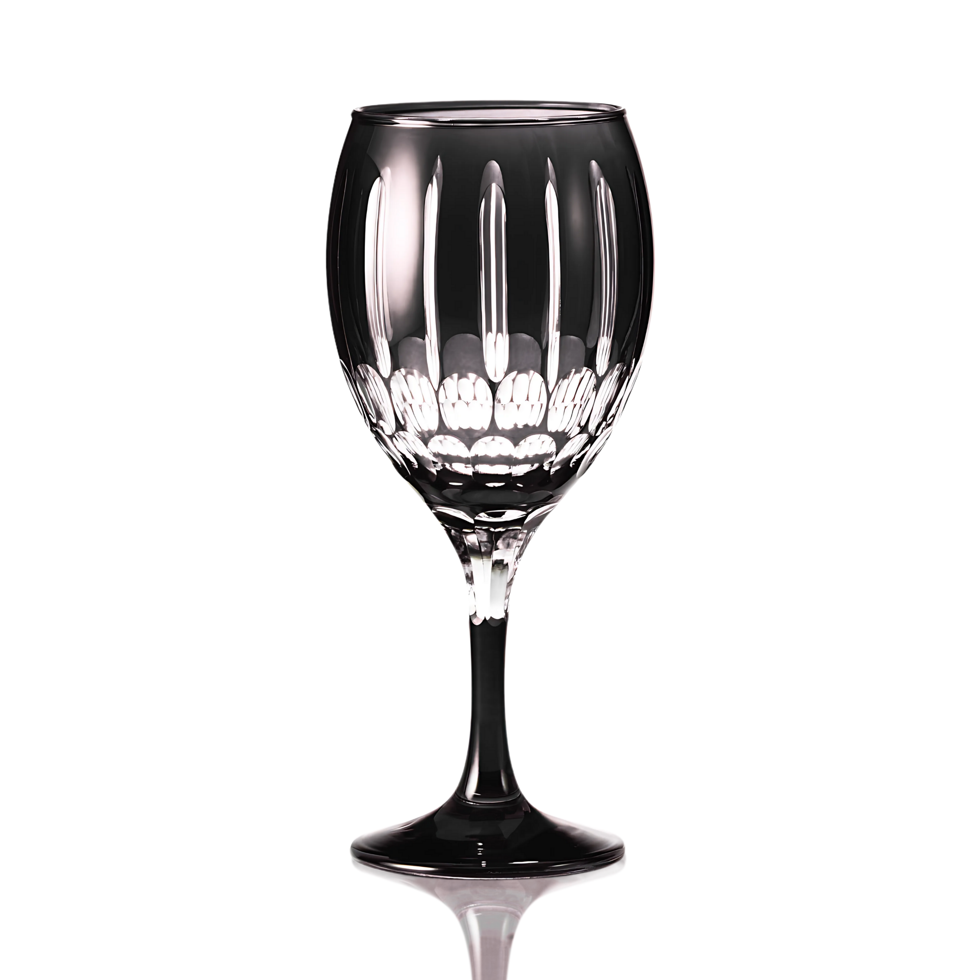Mayfair Cut Crystal Wine Glasses - Set Of 2 - Margerie Crystal USA