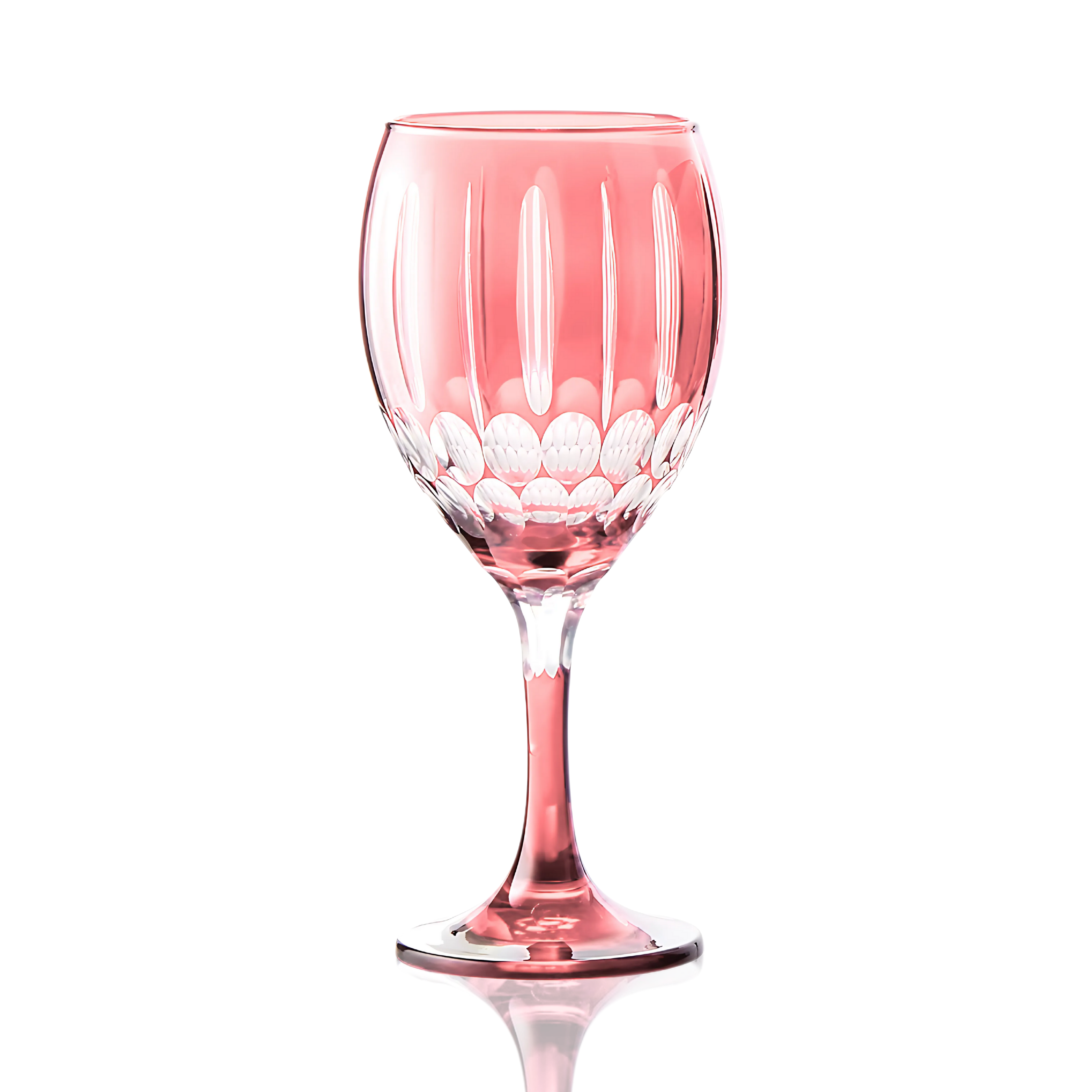 Mayfair Cut Crystal Wine Glasses - Set Of 2 - Margerie Crystal USA