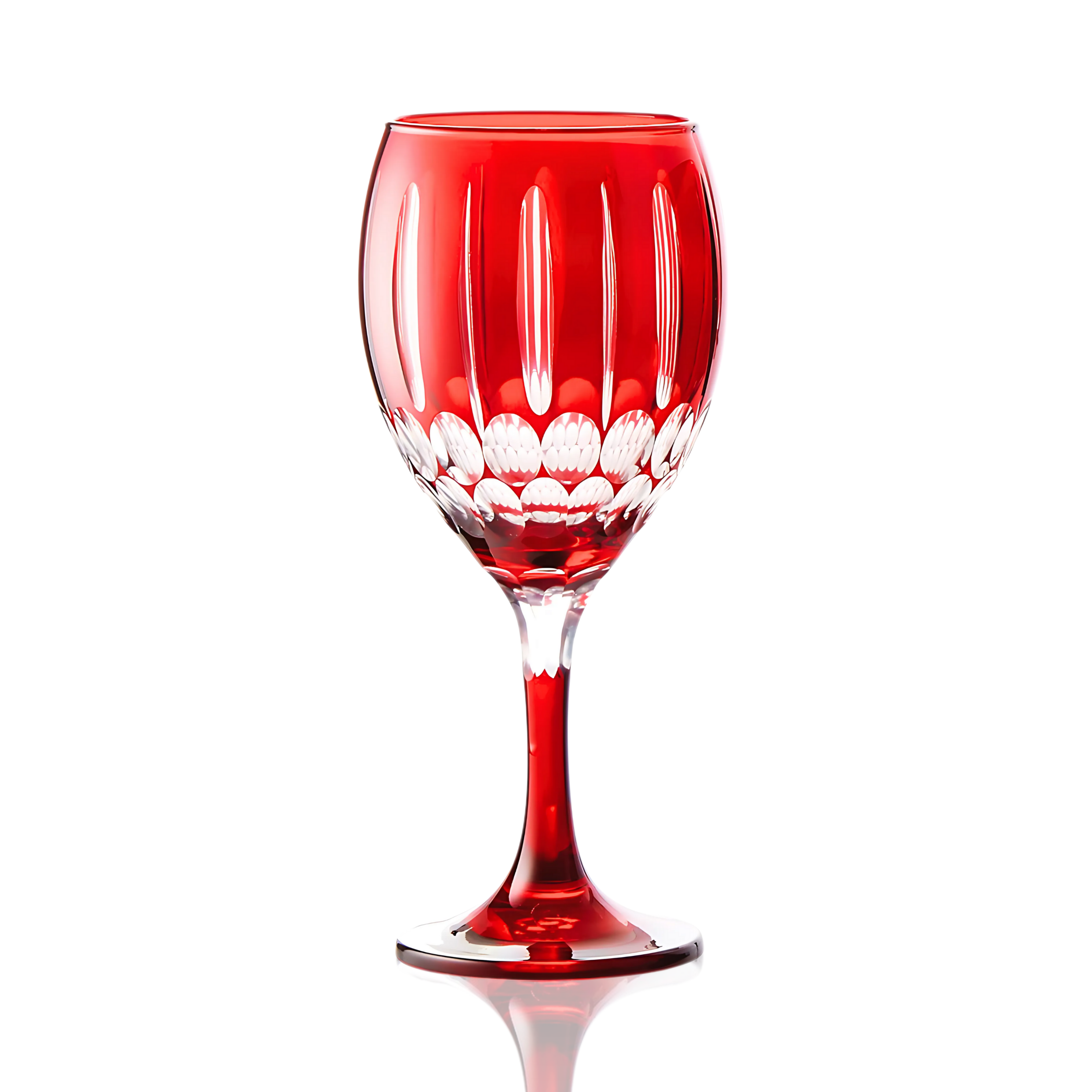 Mayfair Cut Crystal Wine Glasses - Set Of 2 - Margerie Crystal USA