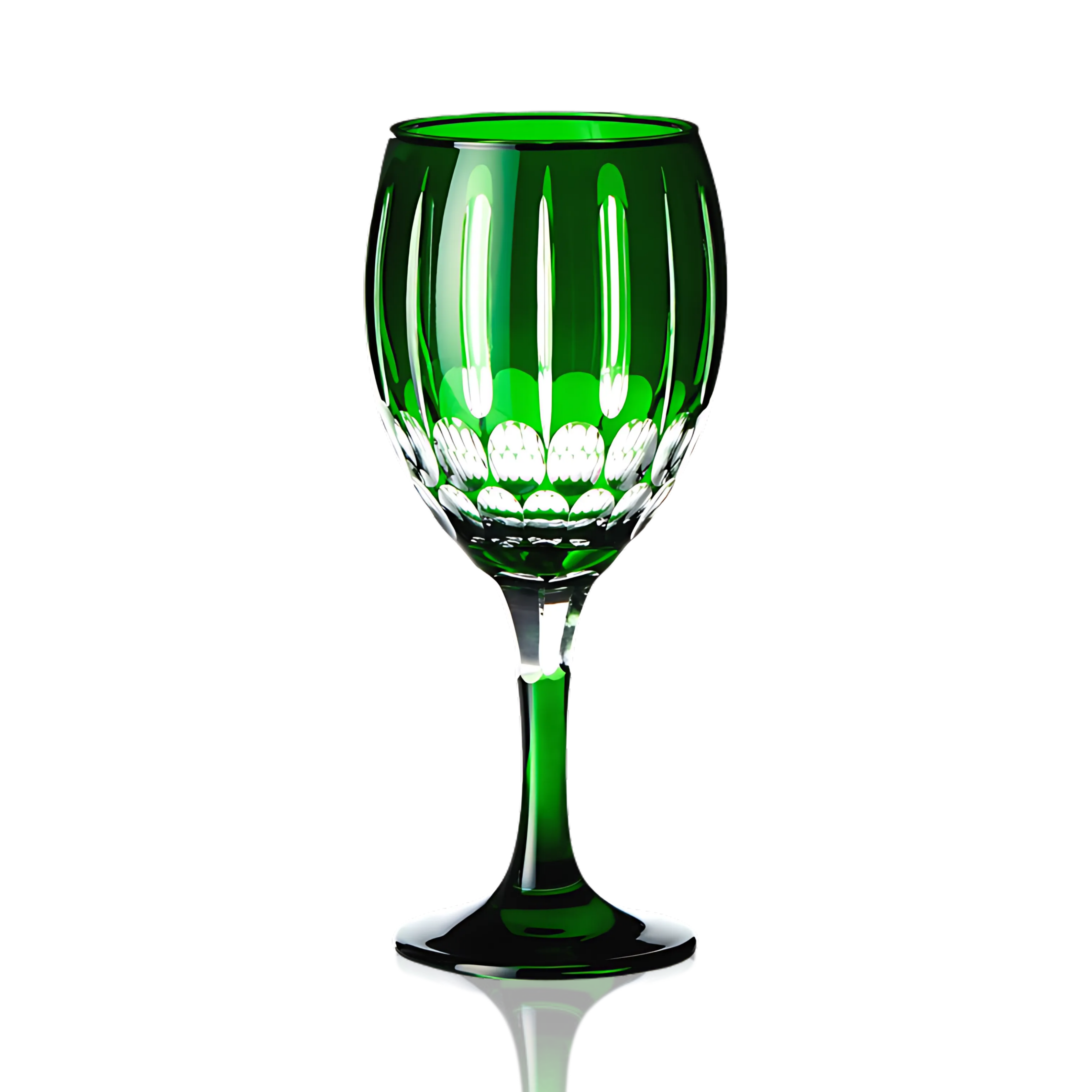 Mayfair Cut Crystal Wine Glasses - Set Of 2 - Margerie Crystal USA