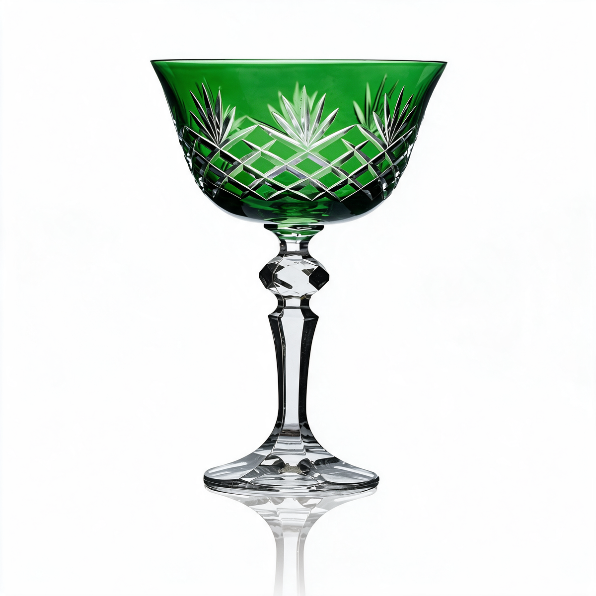 Coupe à champagne en cristallin taillé Ara