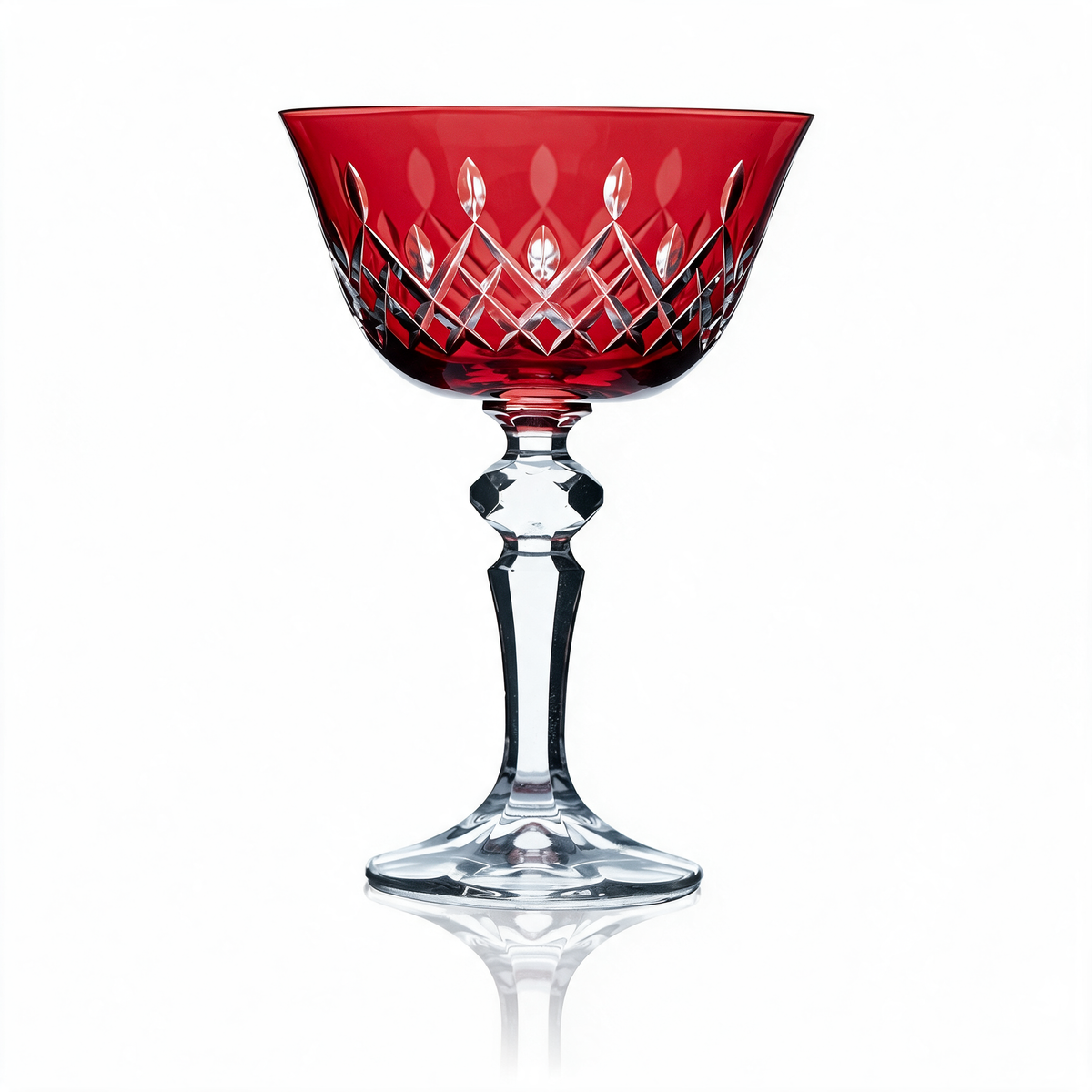 Coupe à champagne en cristallin taillé Aria