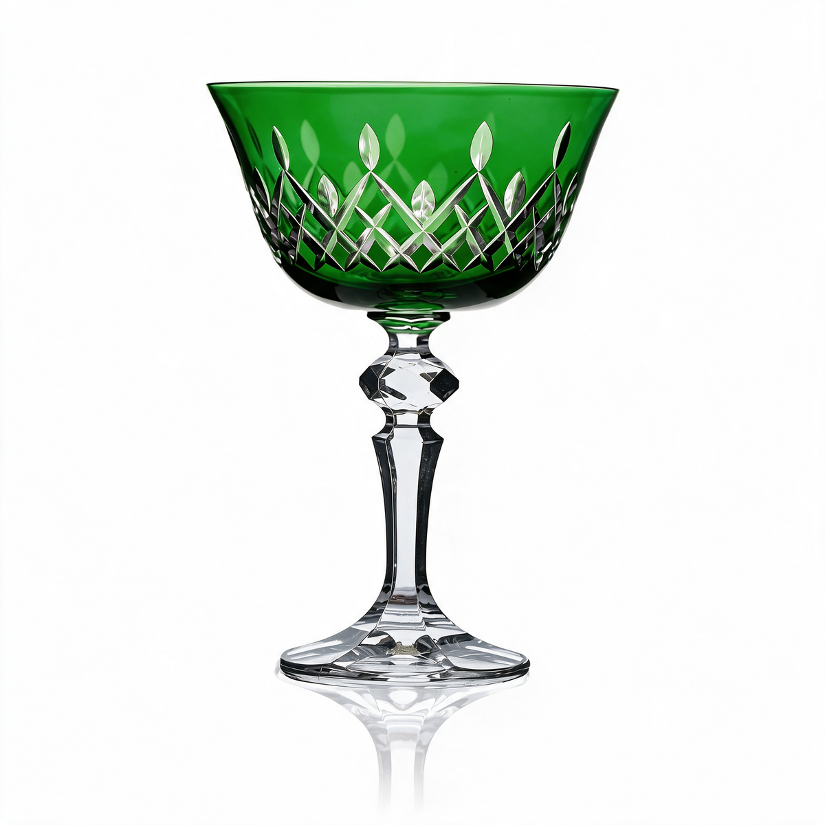 Coupe à champagne en cristallin taillé Aria