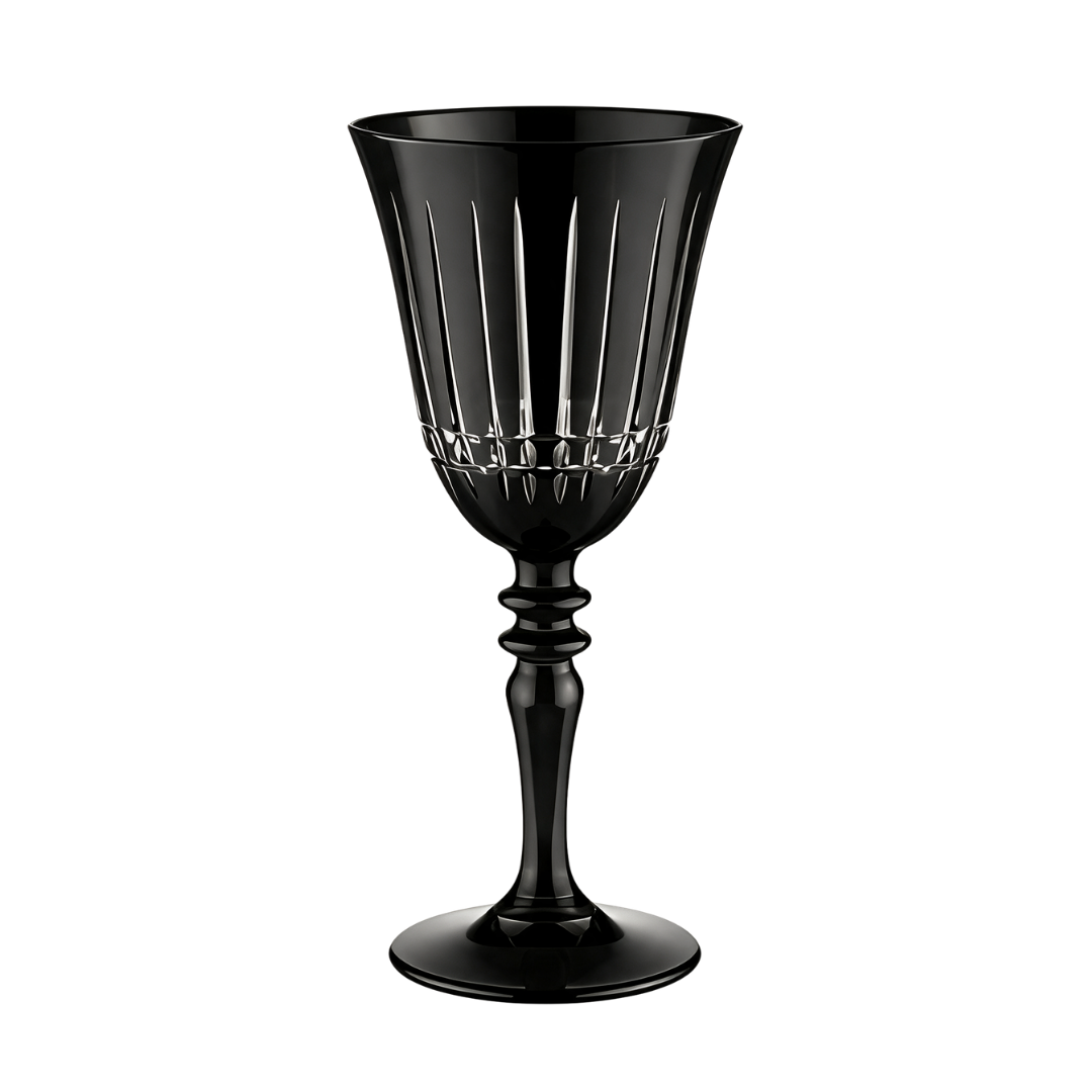 Verre à vin en cristallin taillé Luna