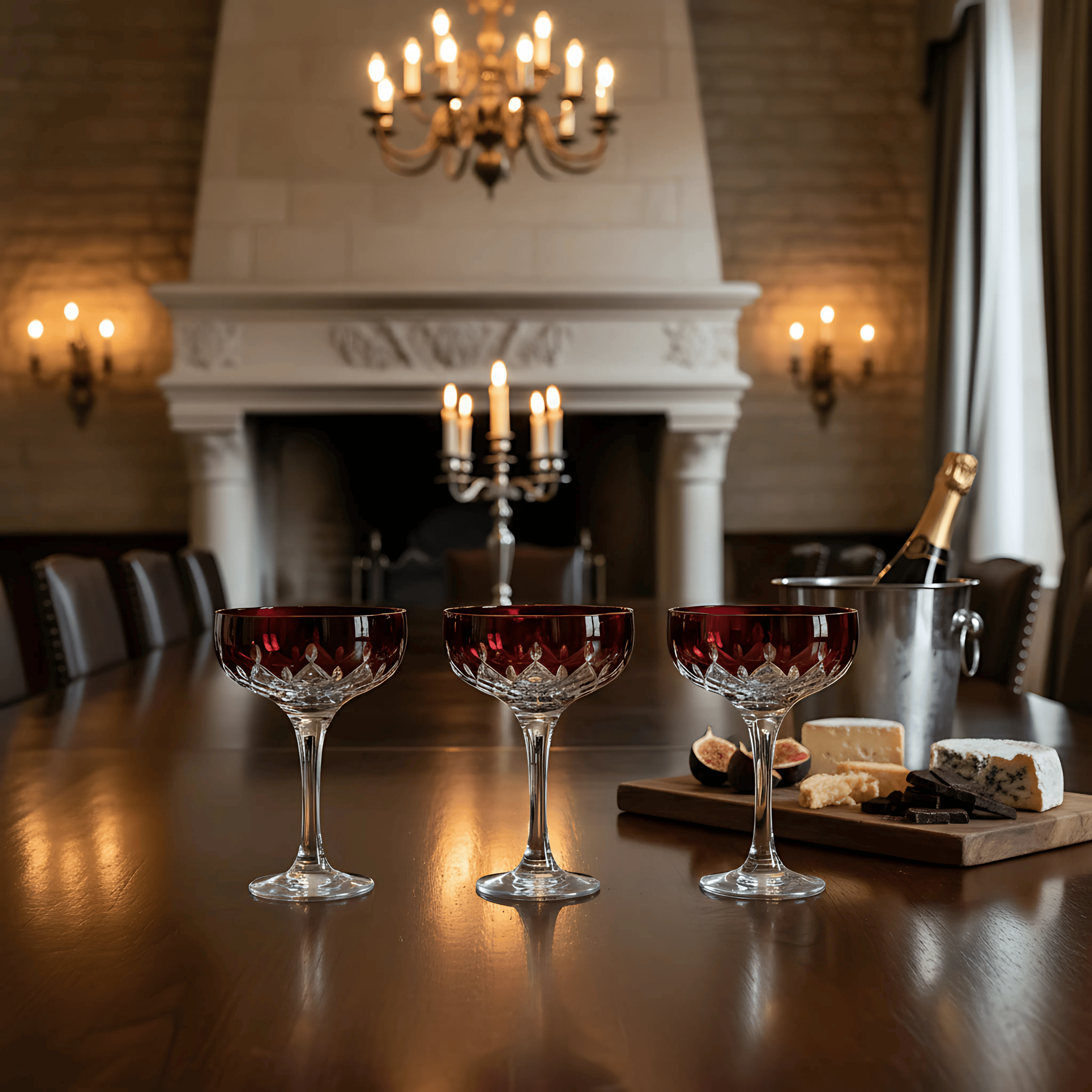 Aria Champagne Coupe - Set Of 2 - Margerie Crystal USA