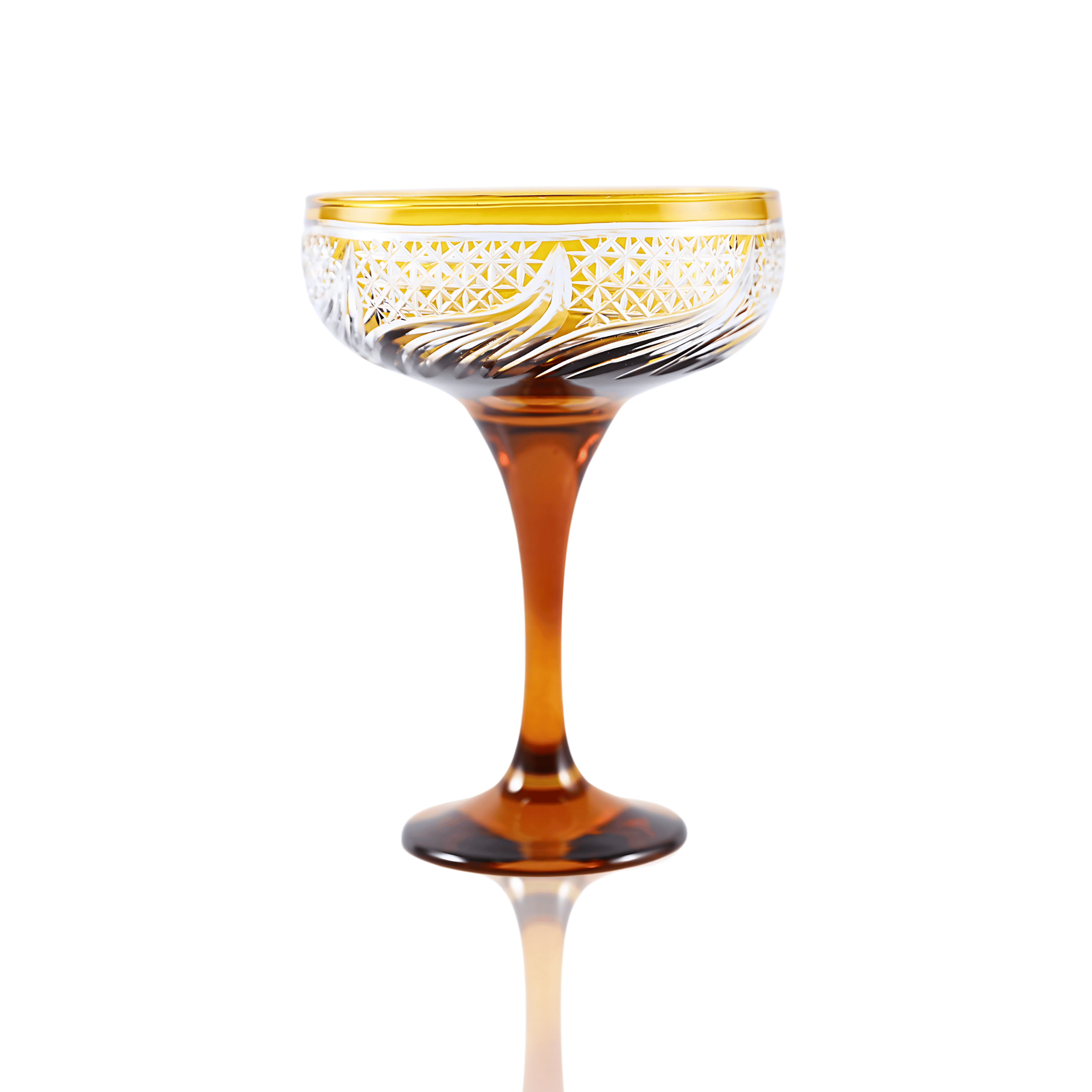 Aurora Champagne Coupe - Set Of 2 - Margerie Crystal USA