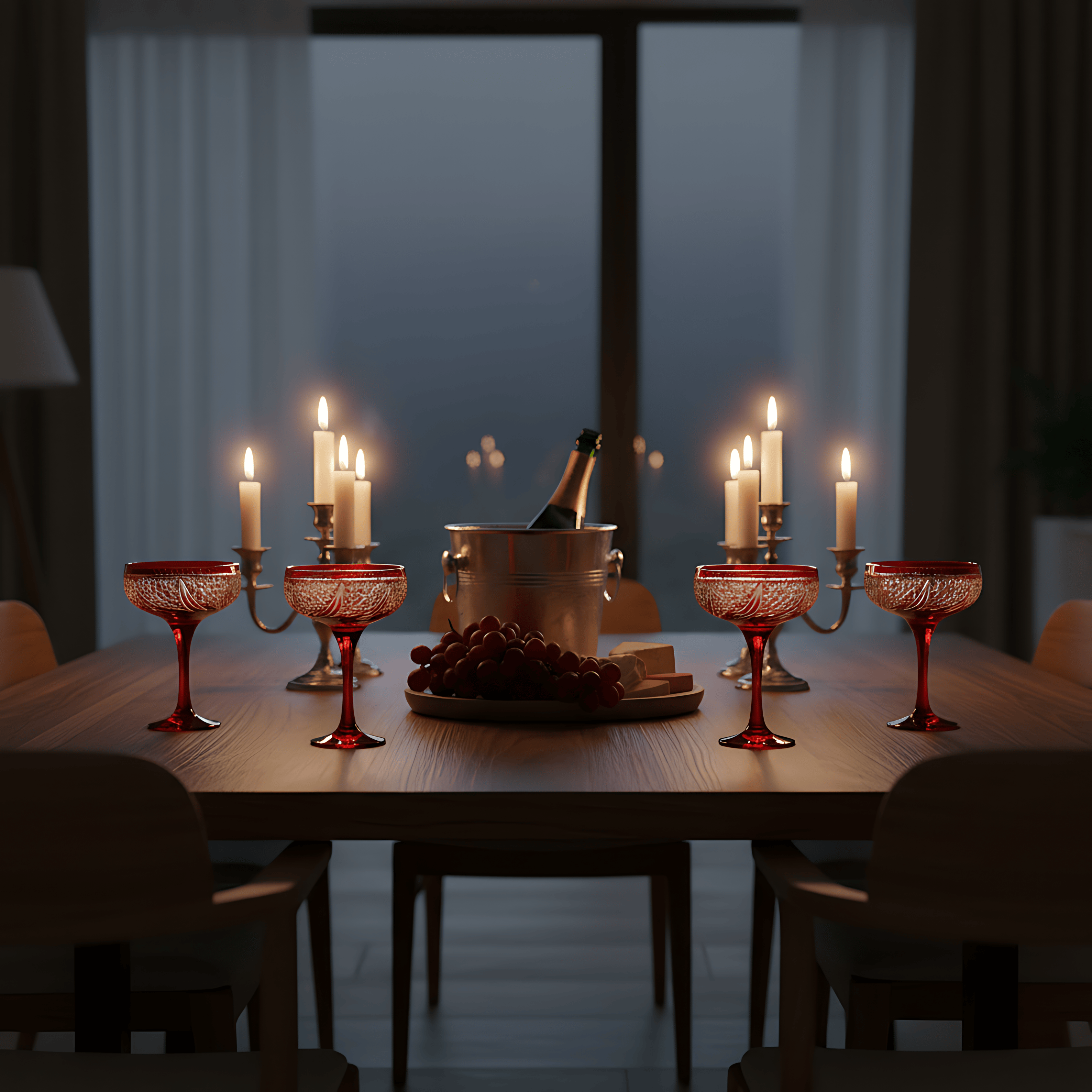 Aurora Champagne Coupe - Set Of 2 - Margerie Crystal USA