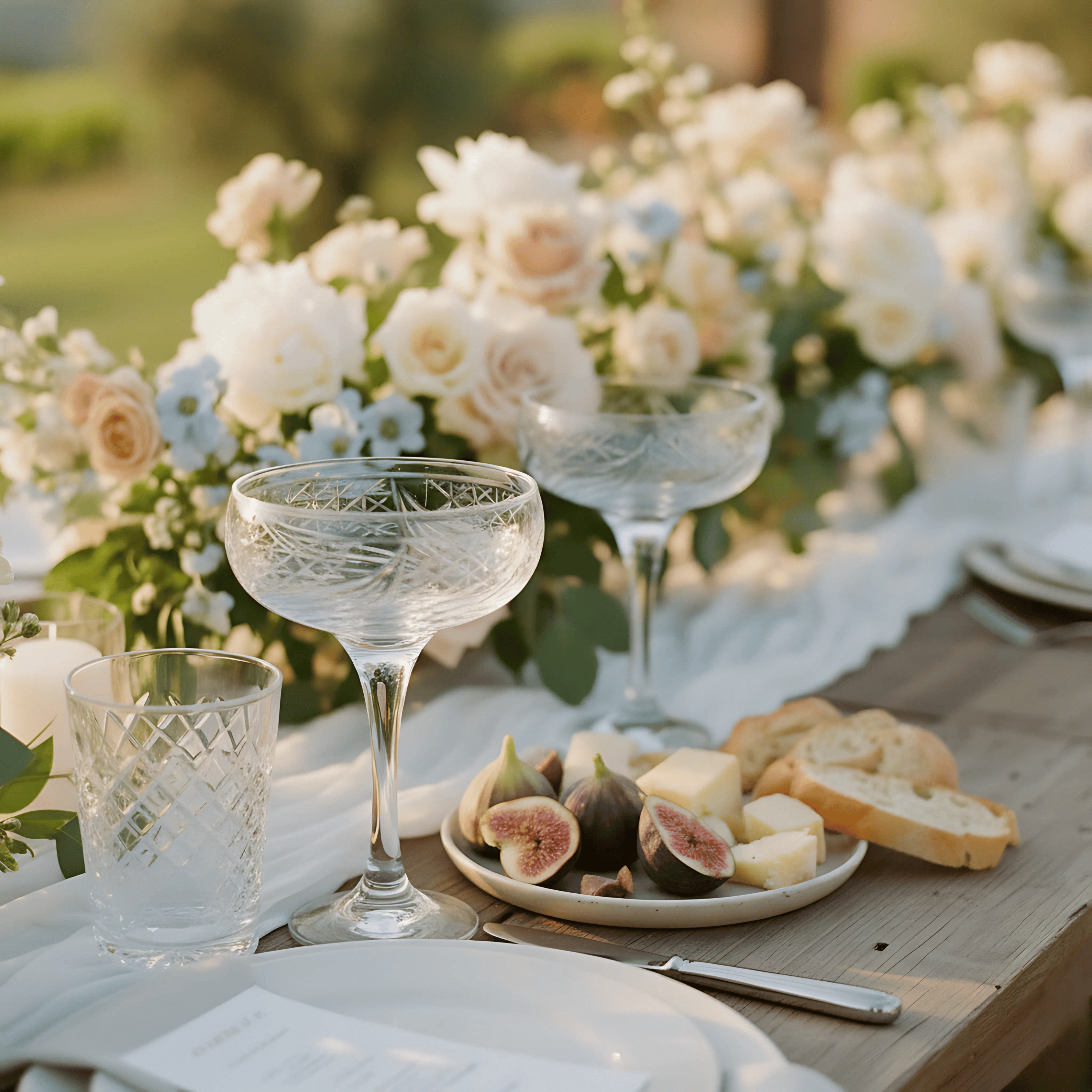 Aurora Champagne Coupe - Set Of 2 - Margerie Crystal USA