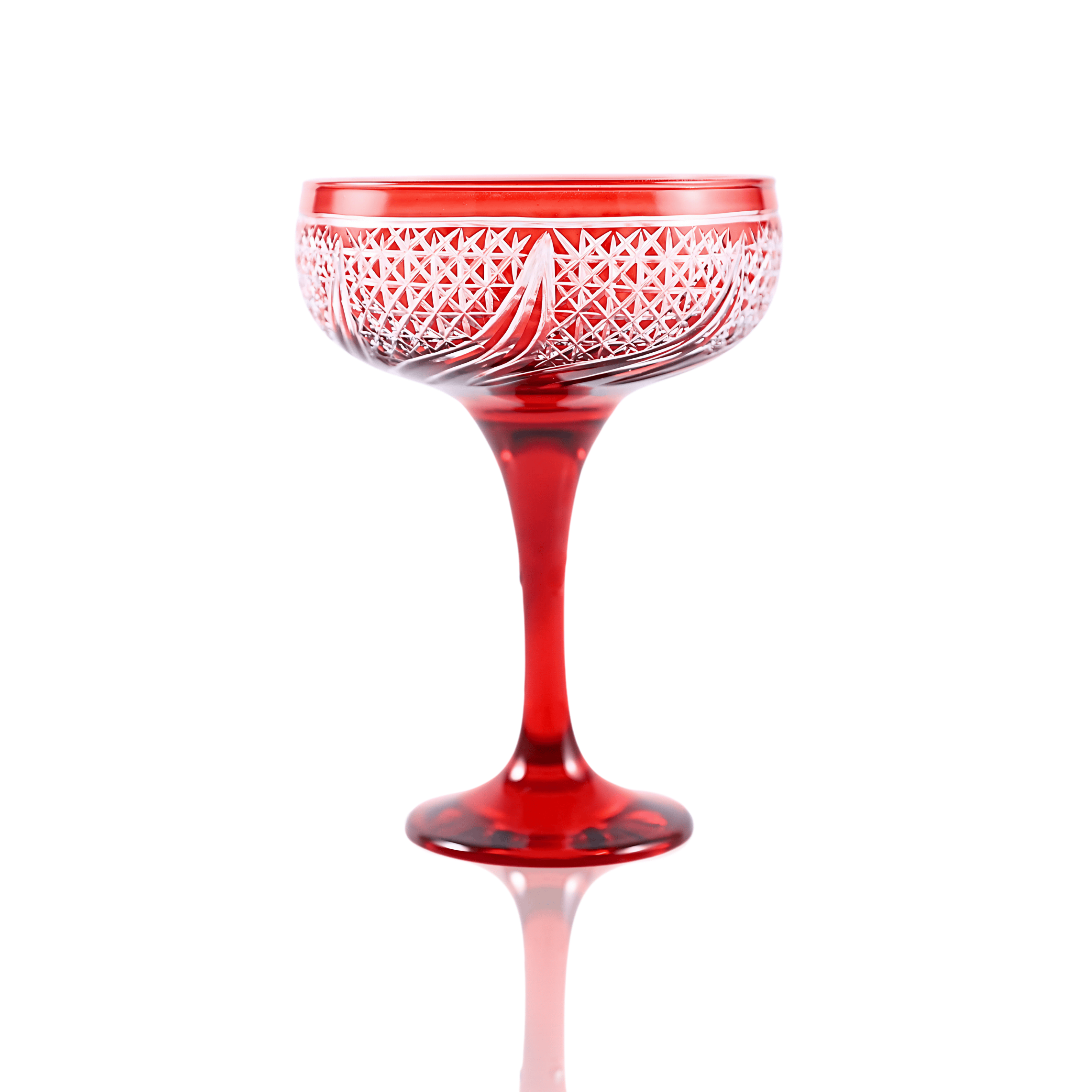 Aurora Champagne Coupe - Set Of 2 - Margerie Crystal USA