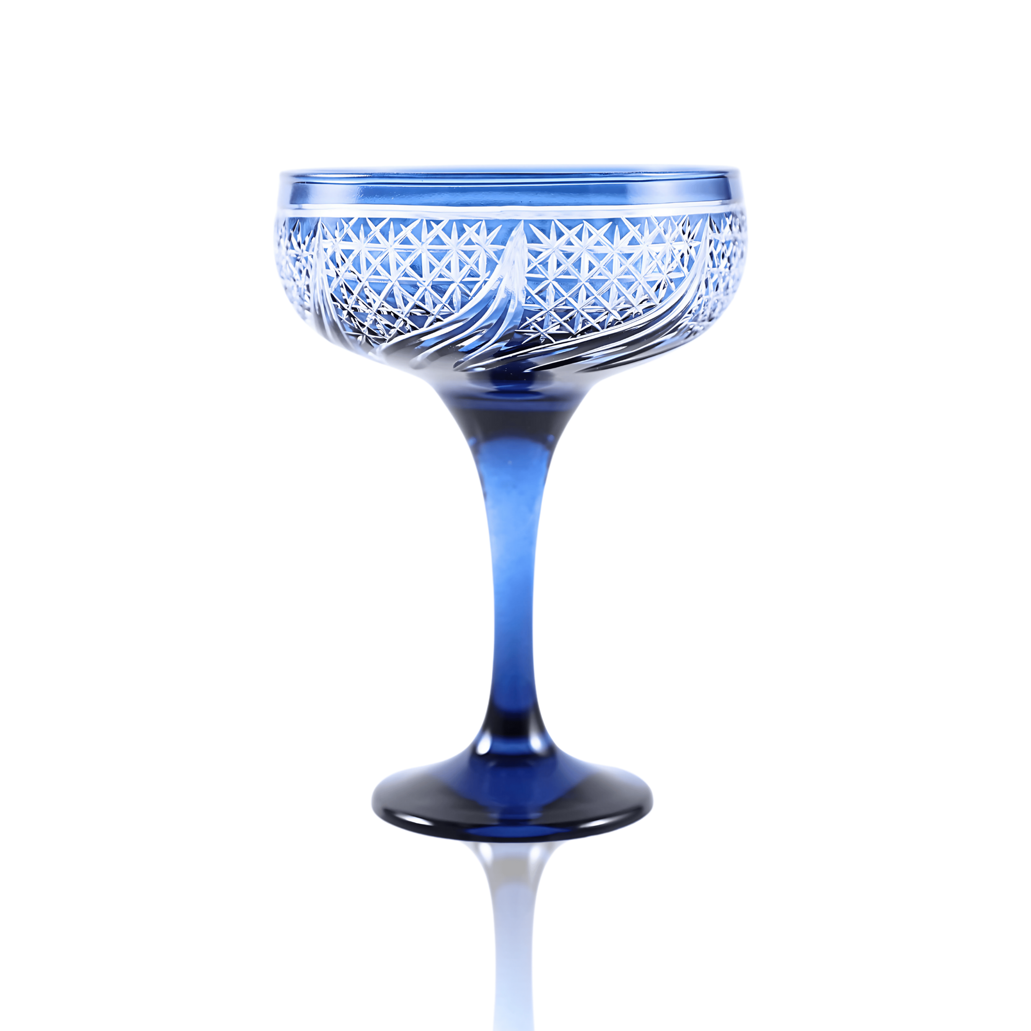 Aurora Champagne Coupe - Set Of 2 - Margerie Crystal USA