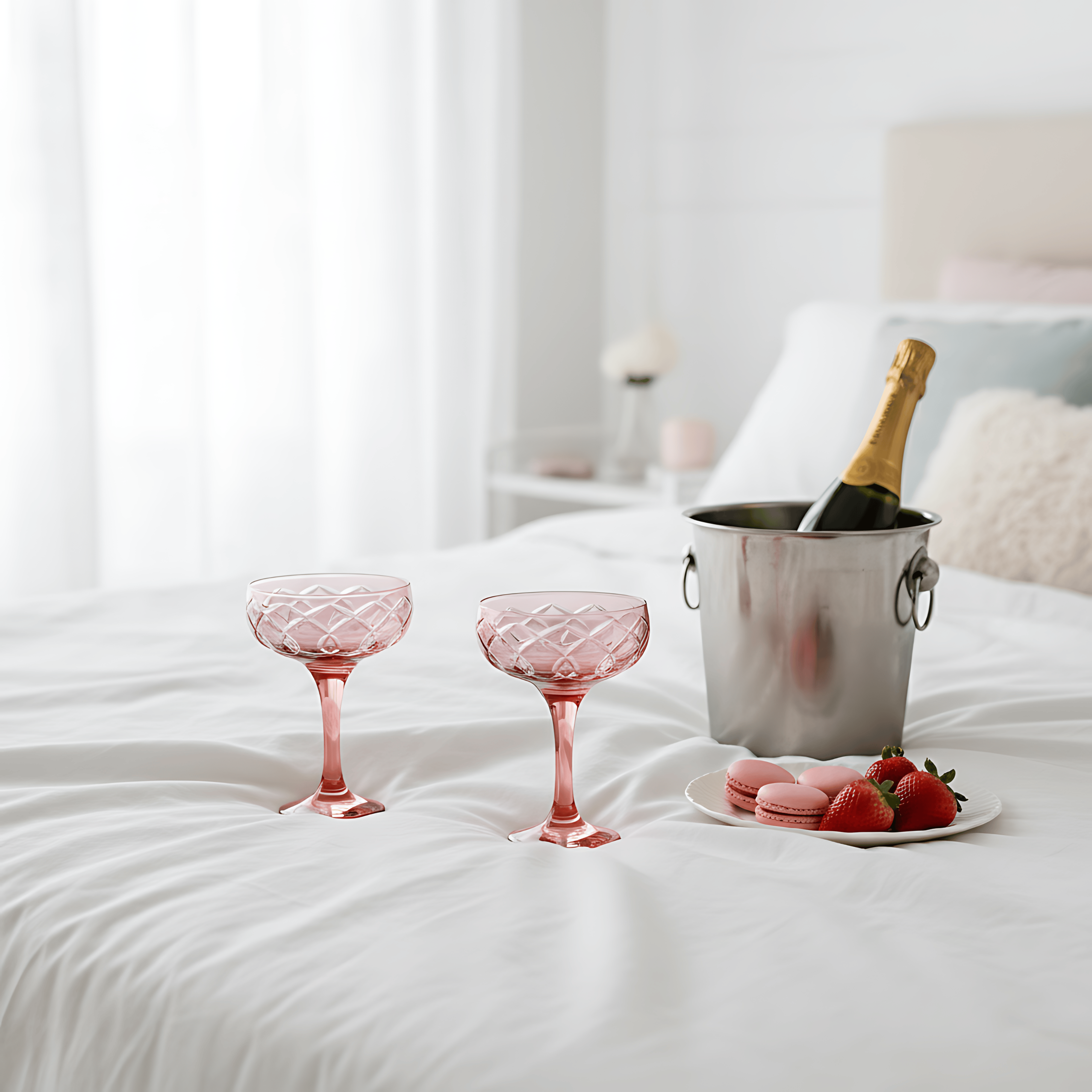 Heritage Champagne Coupe - Set Of 2 - Margerie Crystal USA