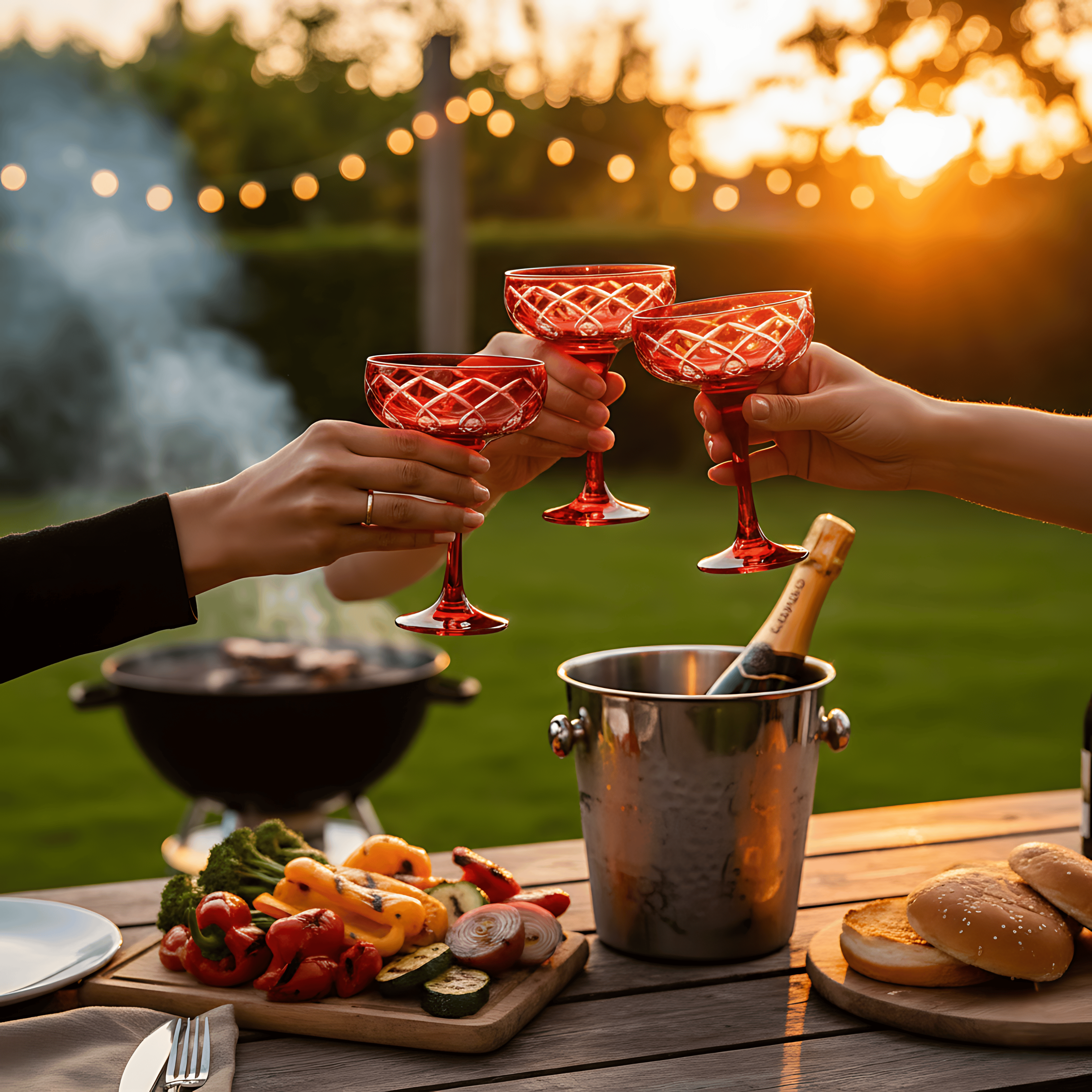 Heritage Champagne Coupe - Set Of 2 - Margerie Crystal USA