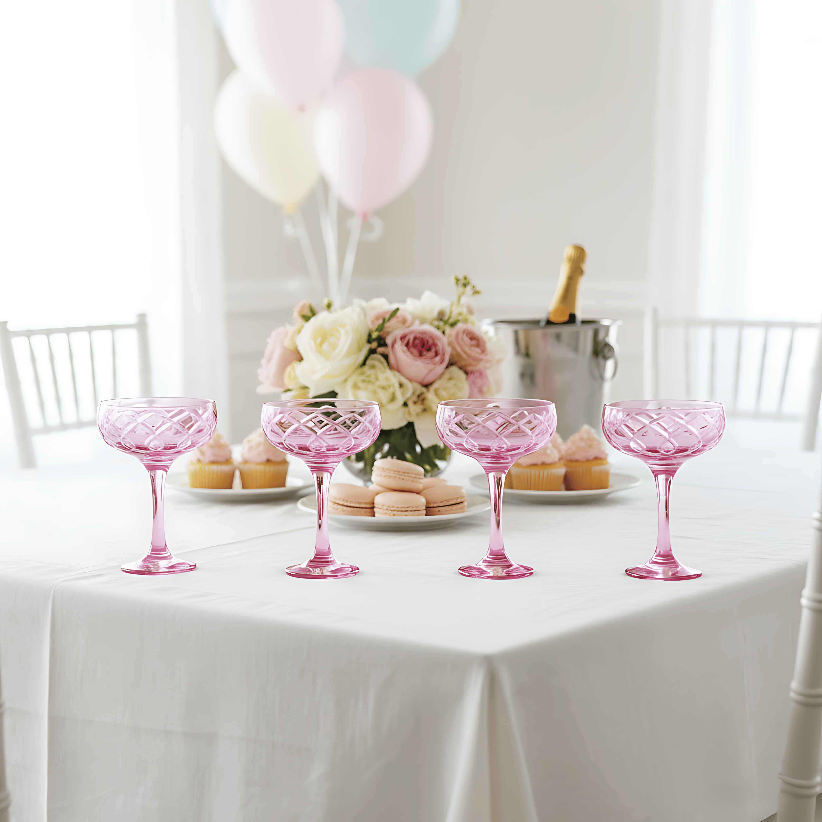 Heritage Champagne Coupe - Set Of 2 - Margerie Crystal USA