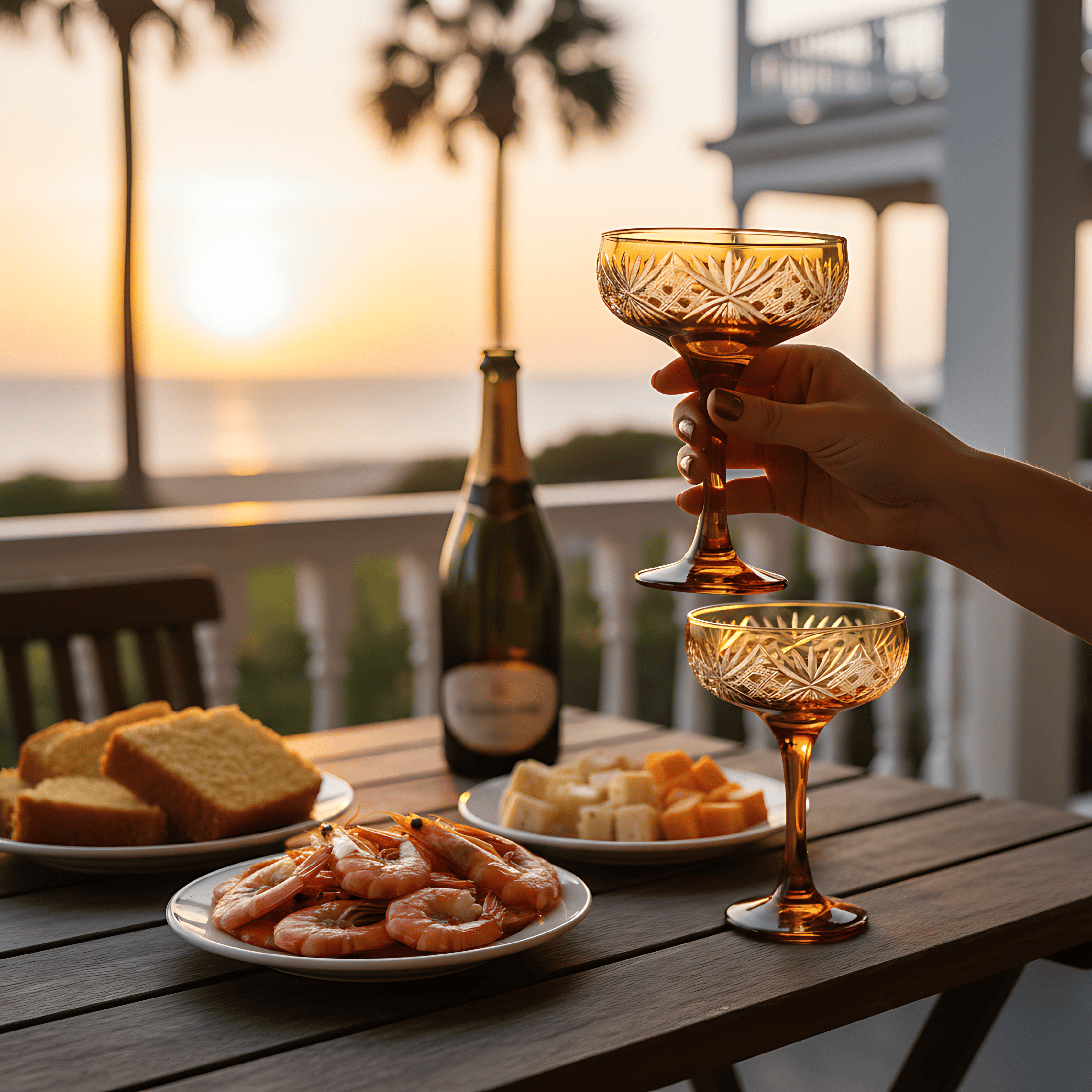 Éclat Champagne Coupe - Set Of 2 - Margerie Crystal USA