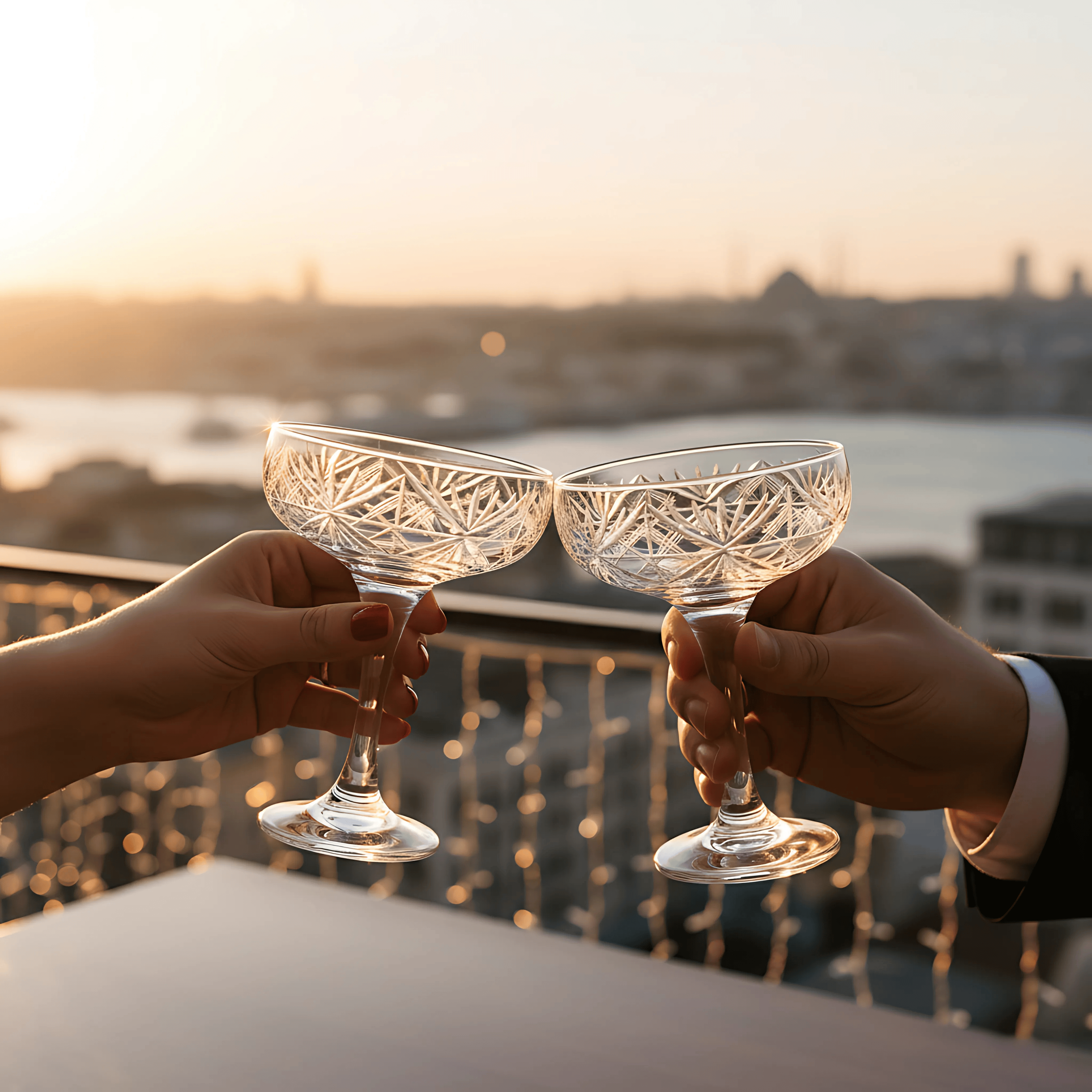 Éclat Champagne Coupe - Set Of 2 - Margerie Crystal USA