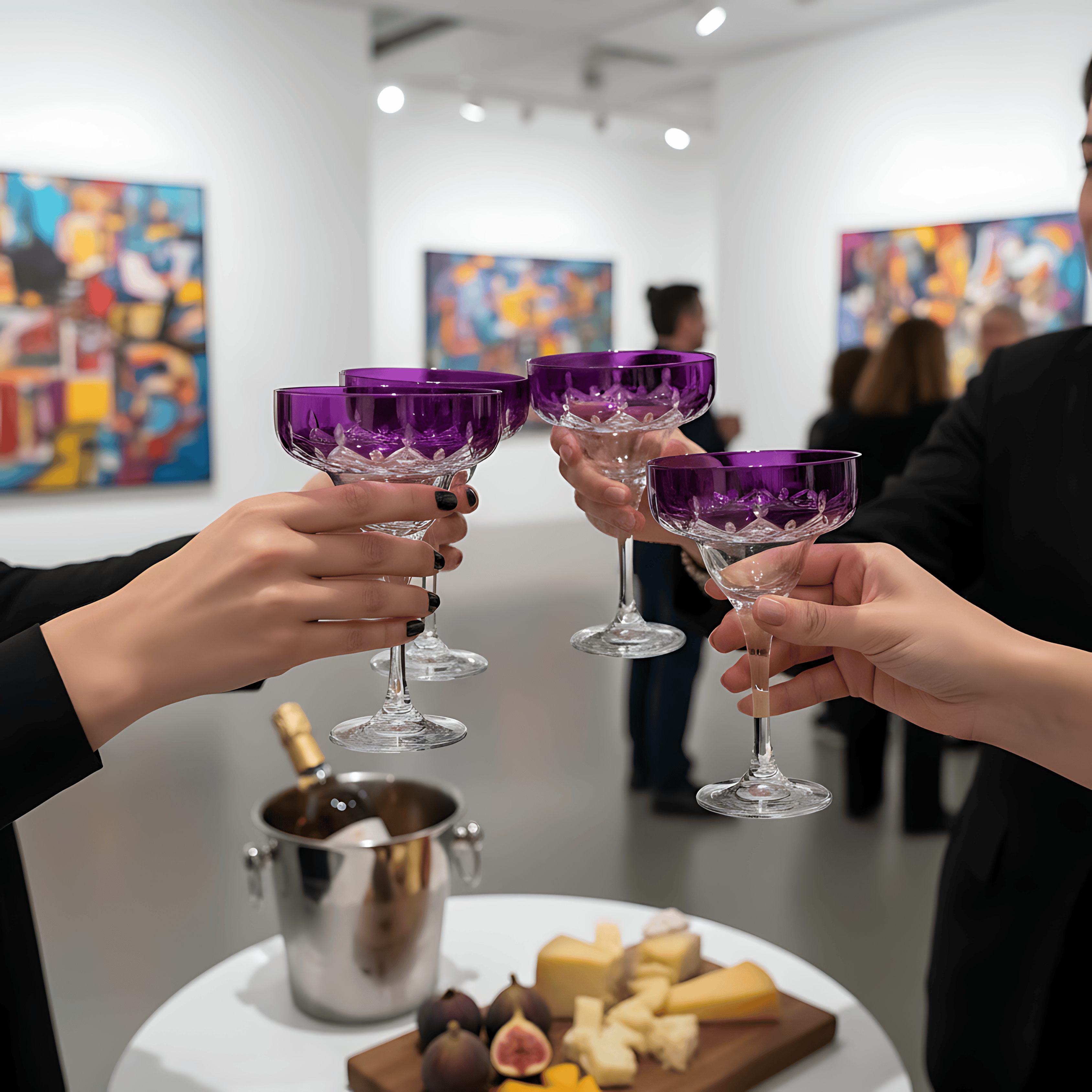 Aria Margarita Glass - Set Of 2 - Margerie Crystal USA