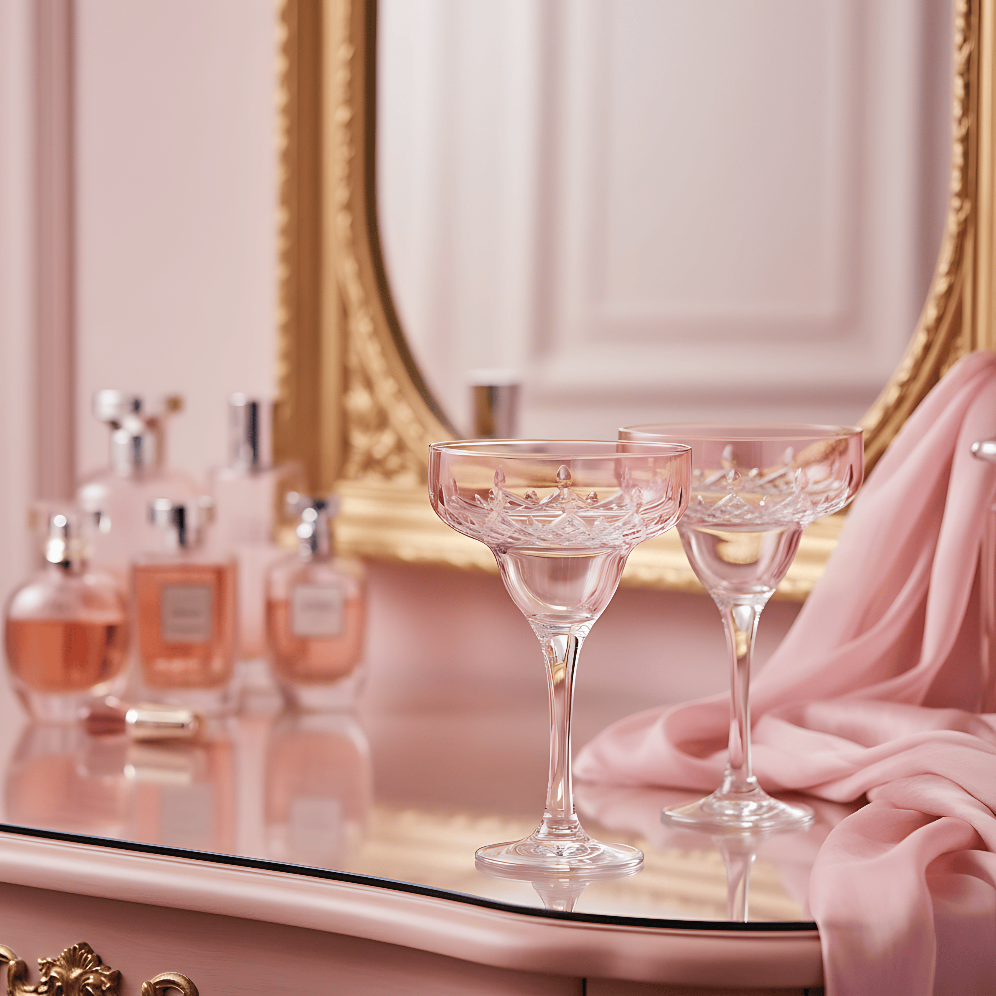 Aria Margarita Glass - Set Of 2 - Margerie Crystal USA