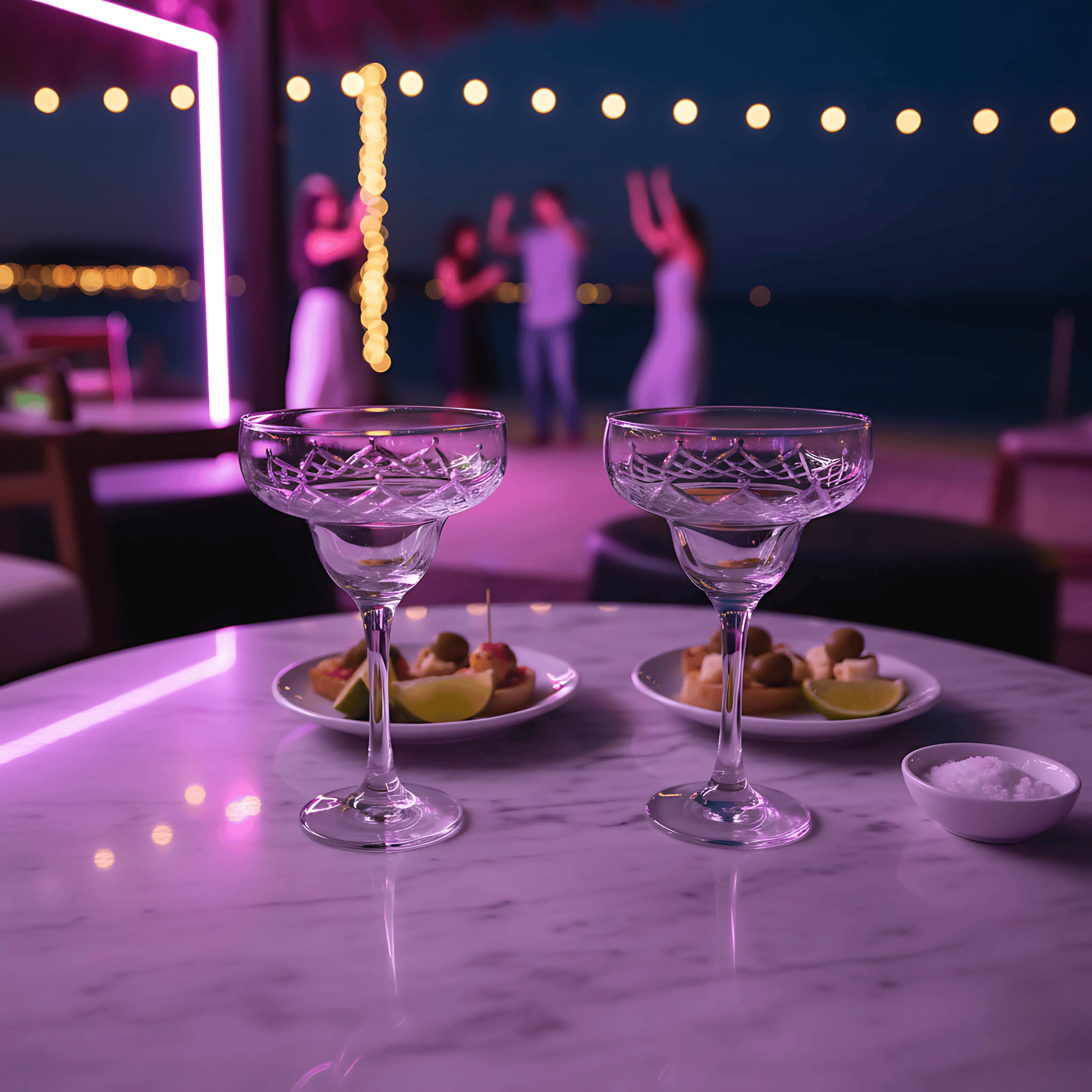 Aria Margarita Glass - Set Of 2 - Margerie Crystal USA