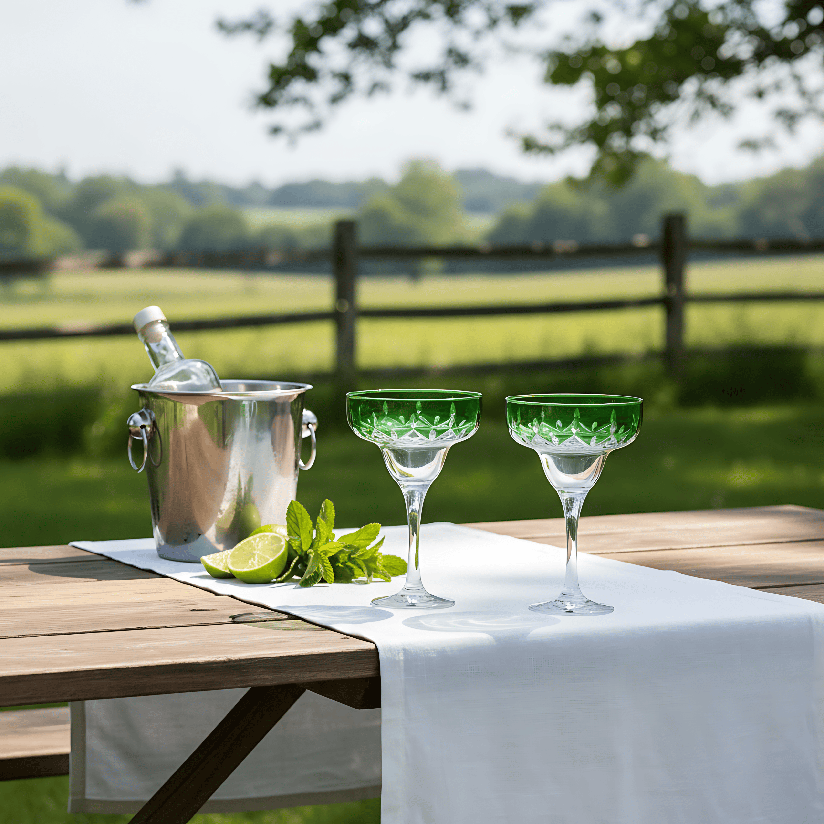 Aria Margarita Glass - Set Of 2 - Margerie Crystal USA