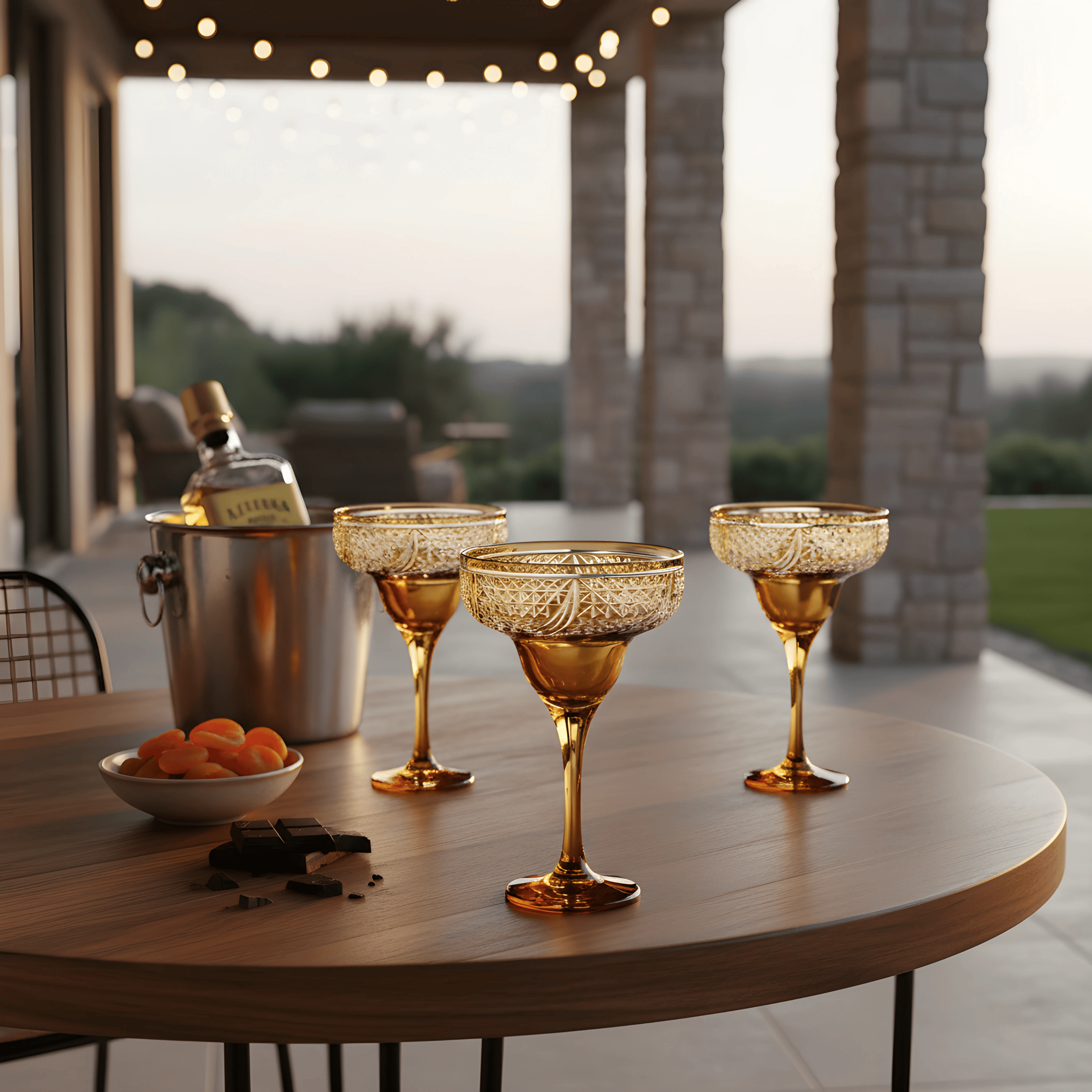 Aurora Margarita Glass - Set Of 2 - Margerie Crystal USA