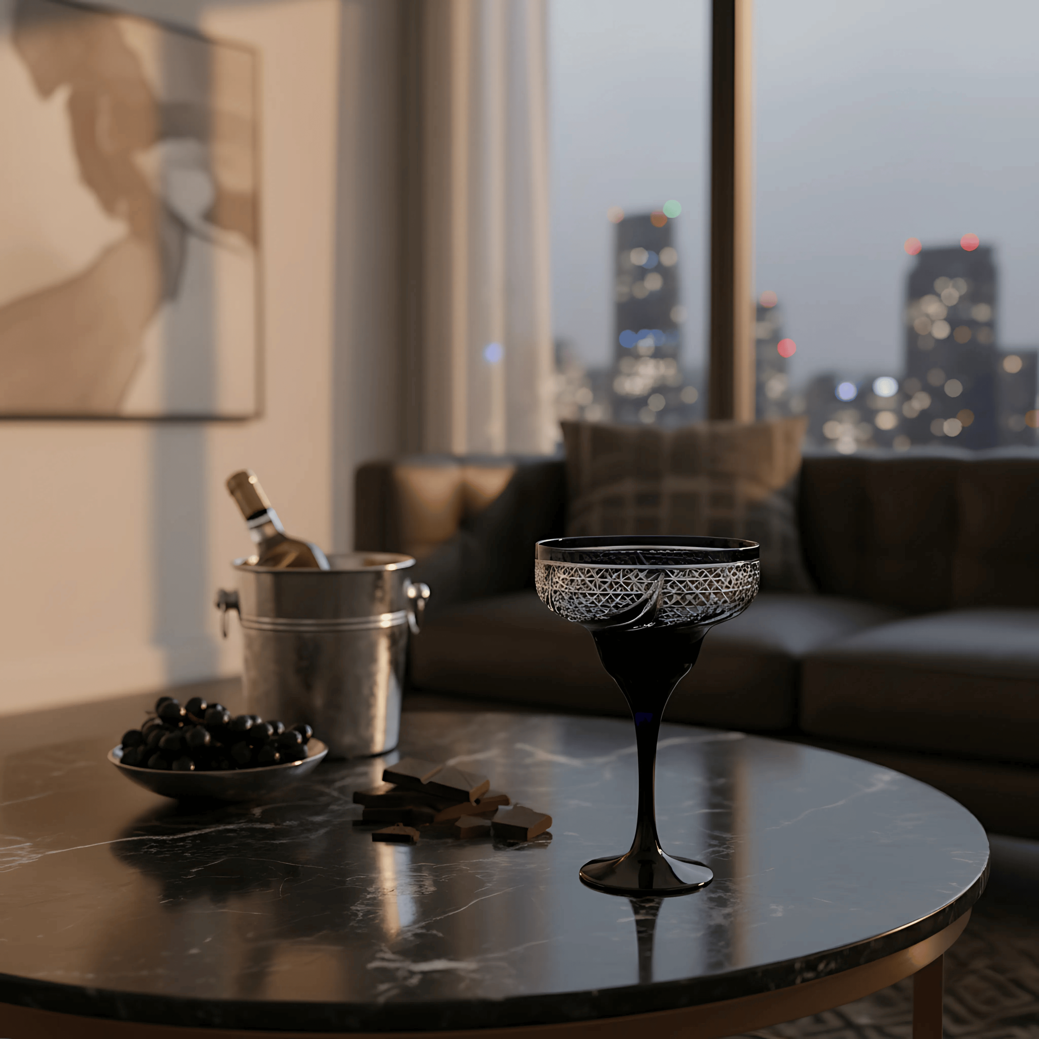 Aurora Margarita Glass - Set Of 2 - Margerie Crystal USA