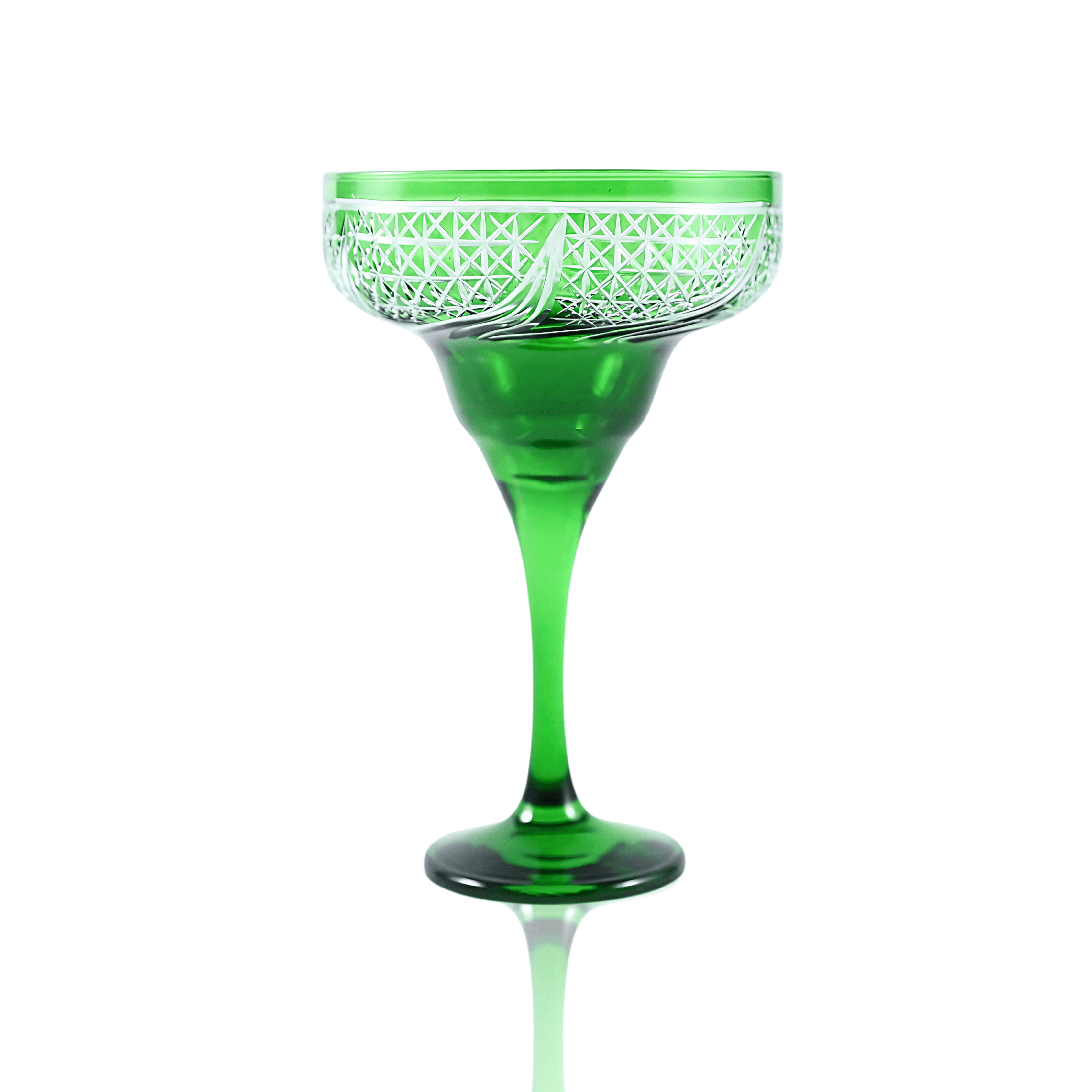 Aurora Margarita Glass - Set Of 2 - Margerie Crystal USA
