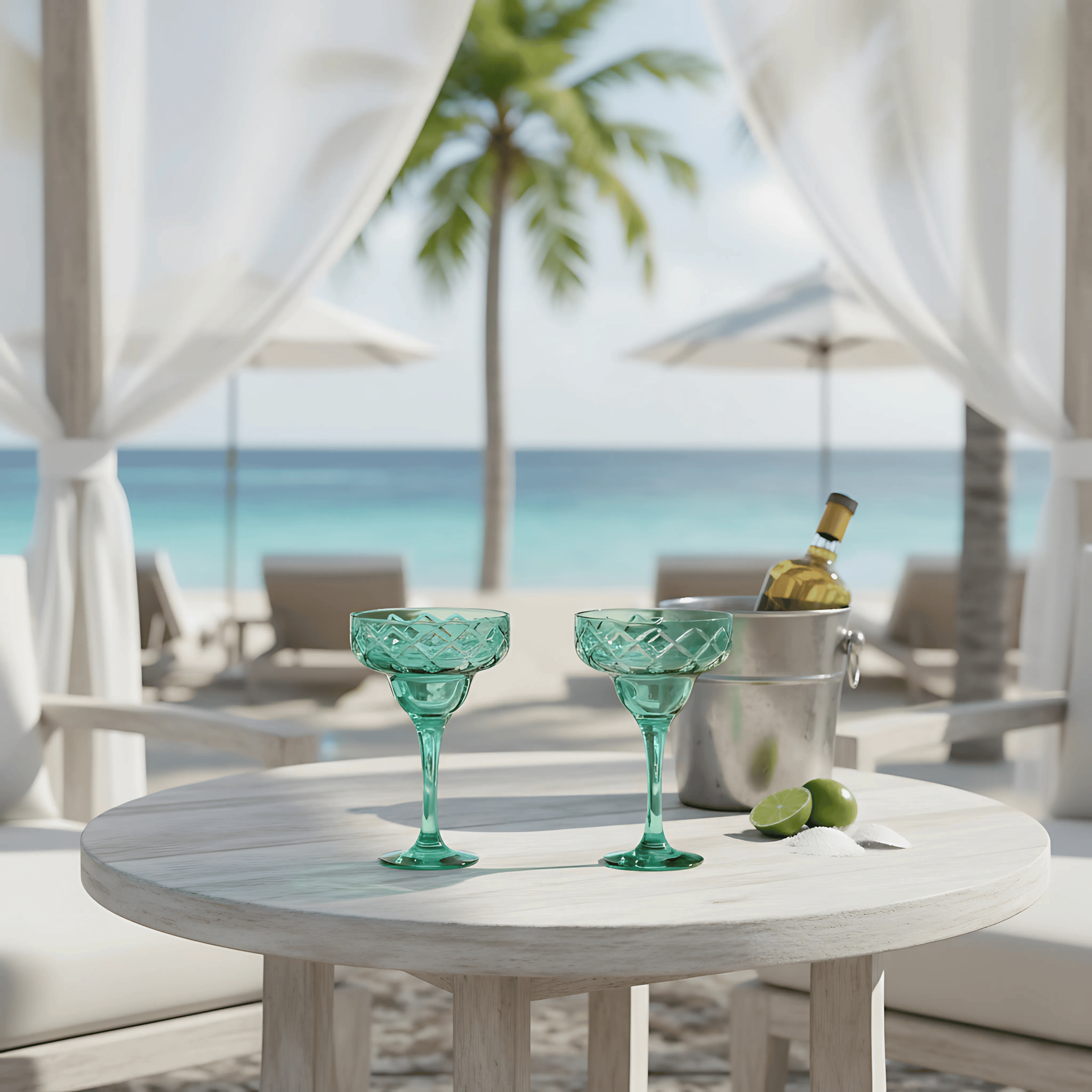 Heritage Margarita Glass - Set Of 2 - Margerie Crystal USA
