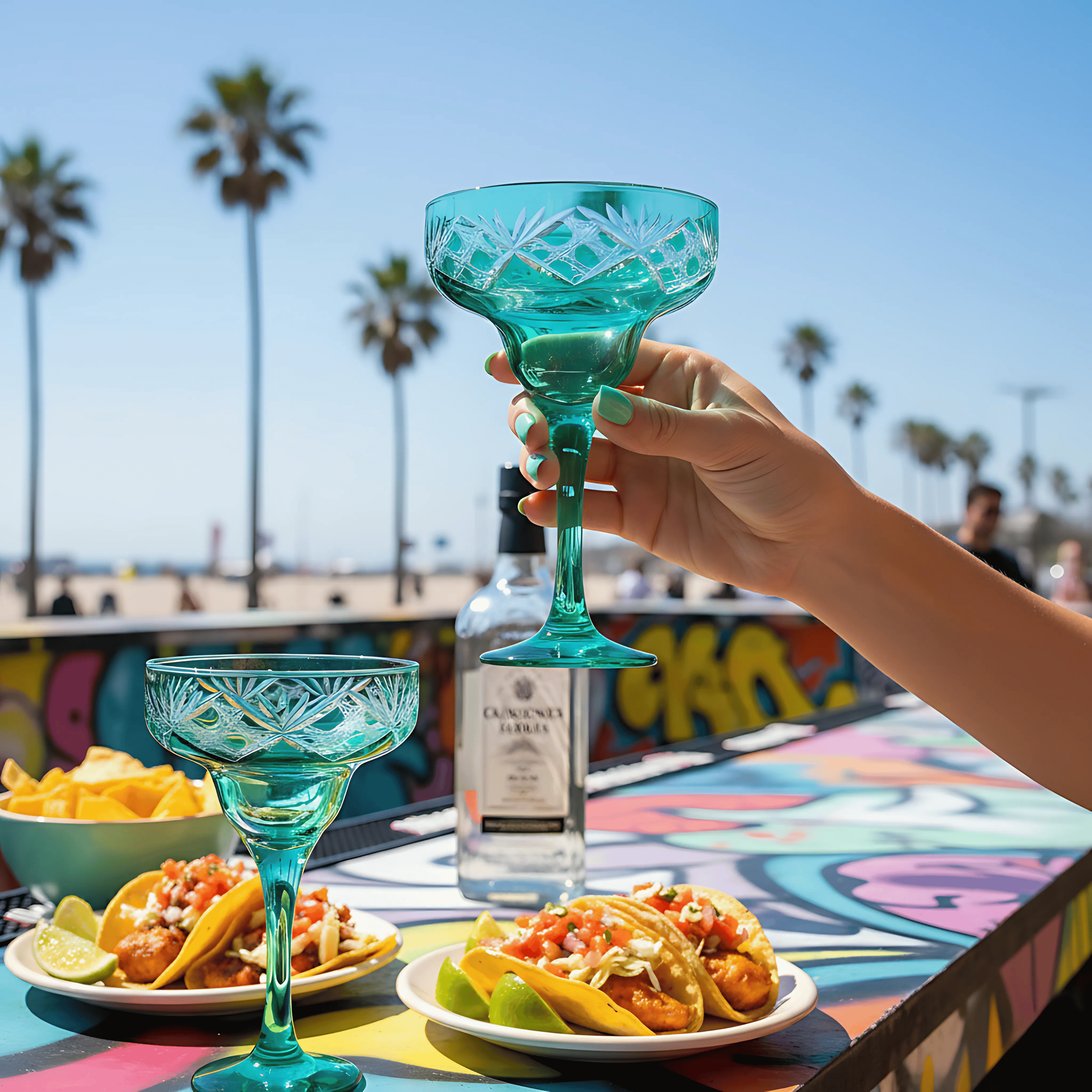 Éclat Margarita Glass - Set Of 2 - Margerie Crystal USA