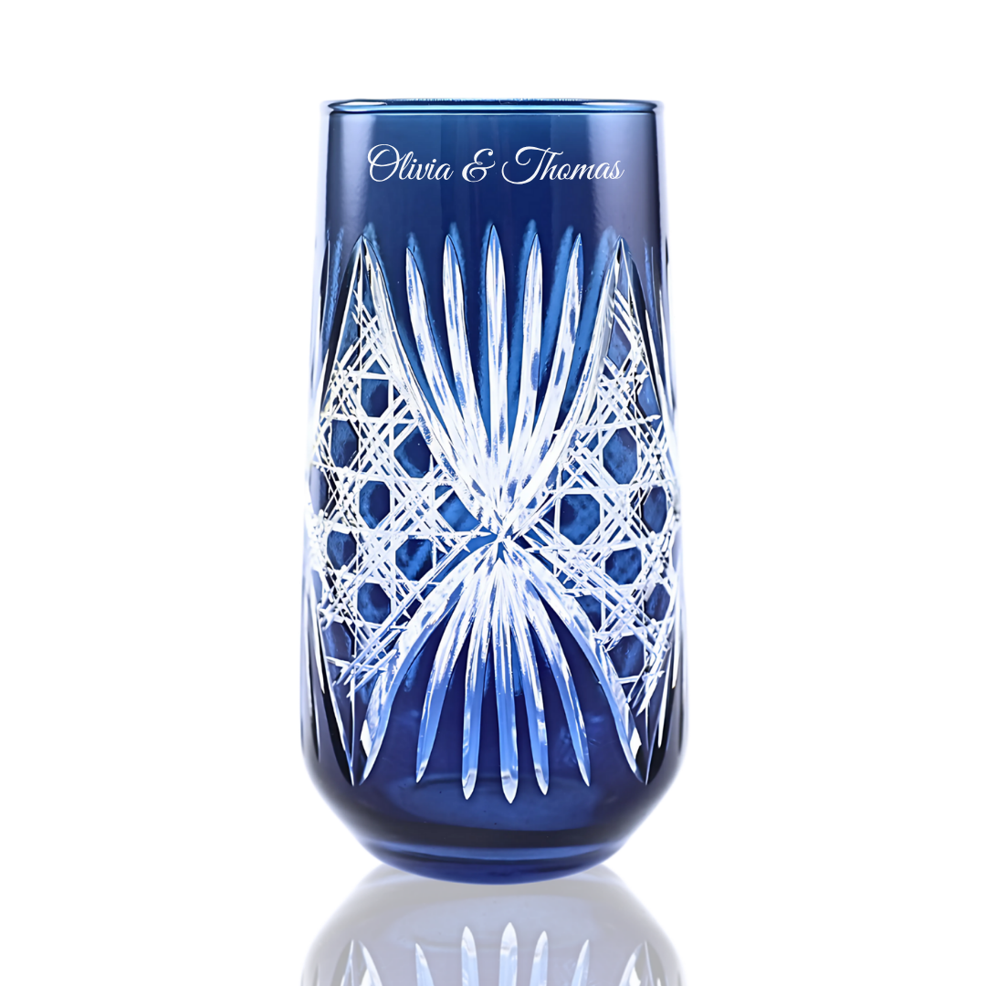 Éclat Highball Glass Personalized - Laser Engraved - Margerie Crystal USA