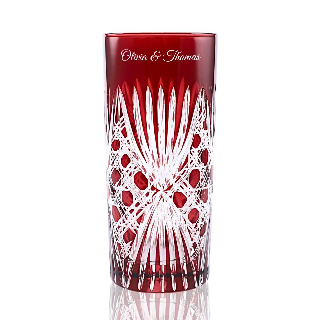 Éclat Highball Glass Personalized - Laser Engraved - Margerie Crystal USA