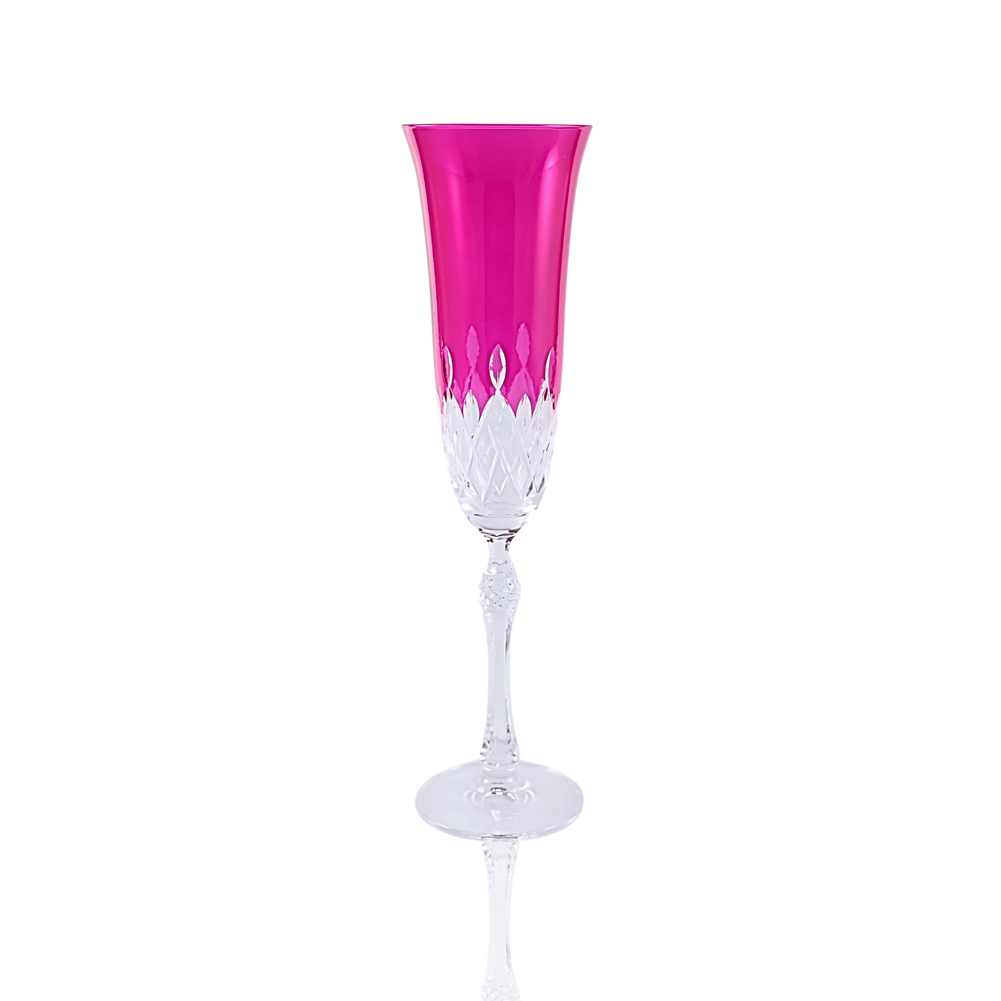 Aria Champagne Flute - Set Of 2 - Margerie Crystal USA