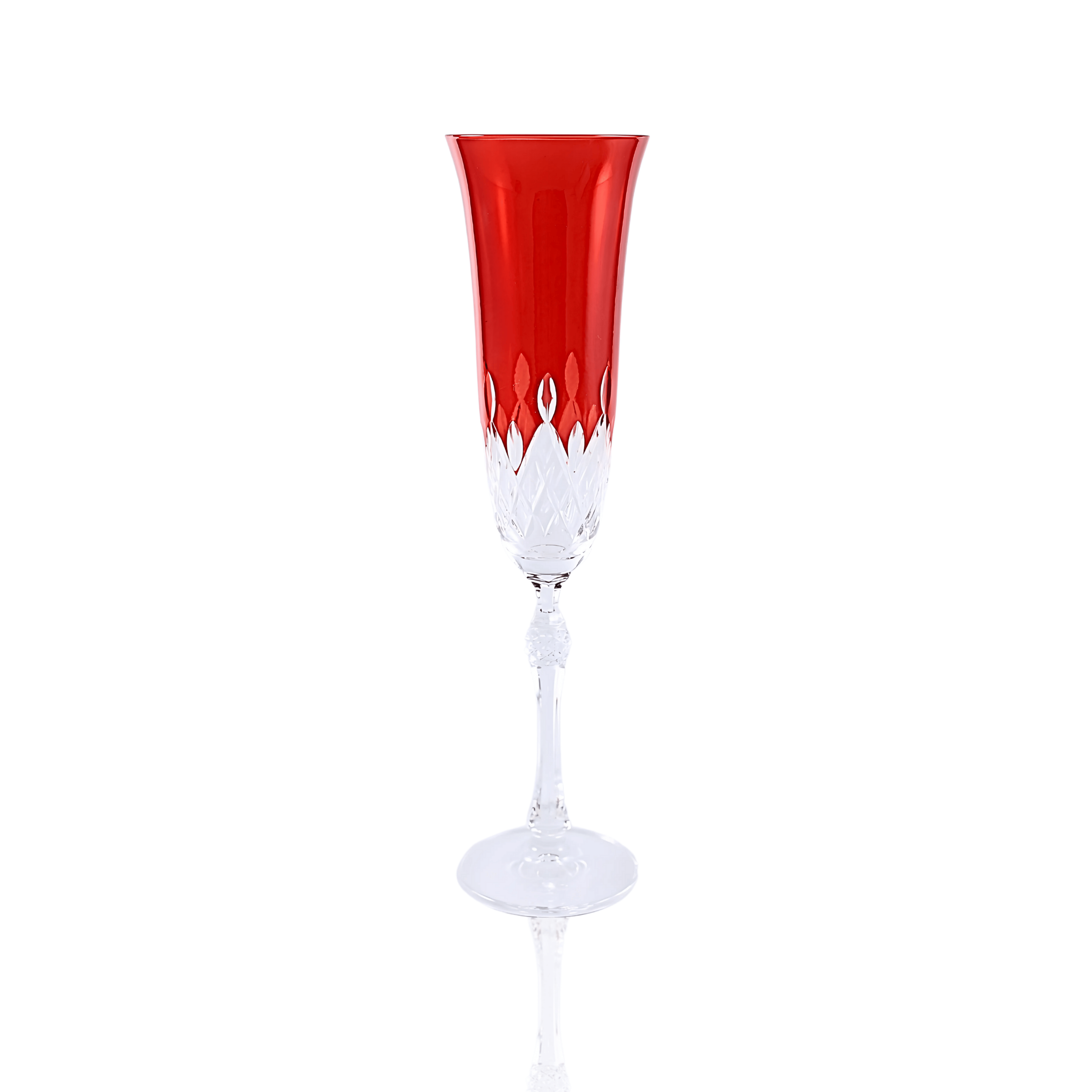 Aria Champagne Flute - Set Of 2 - Margerie Crystal USA