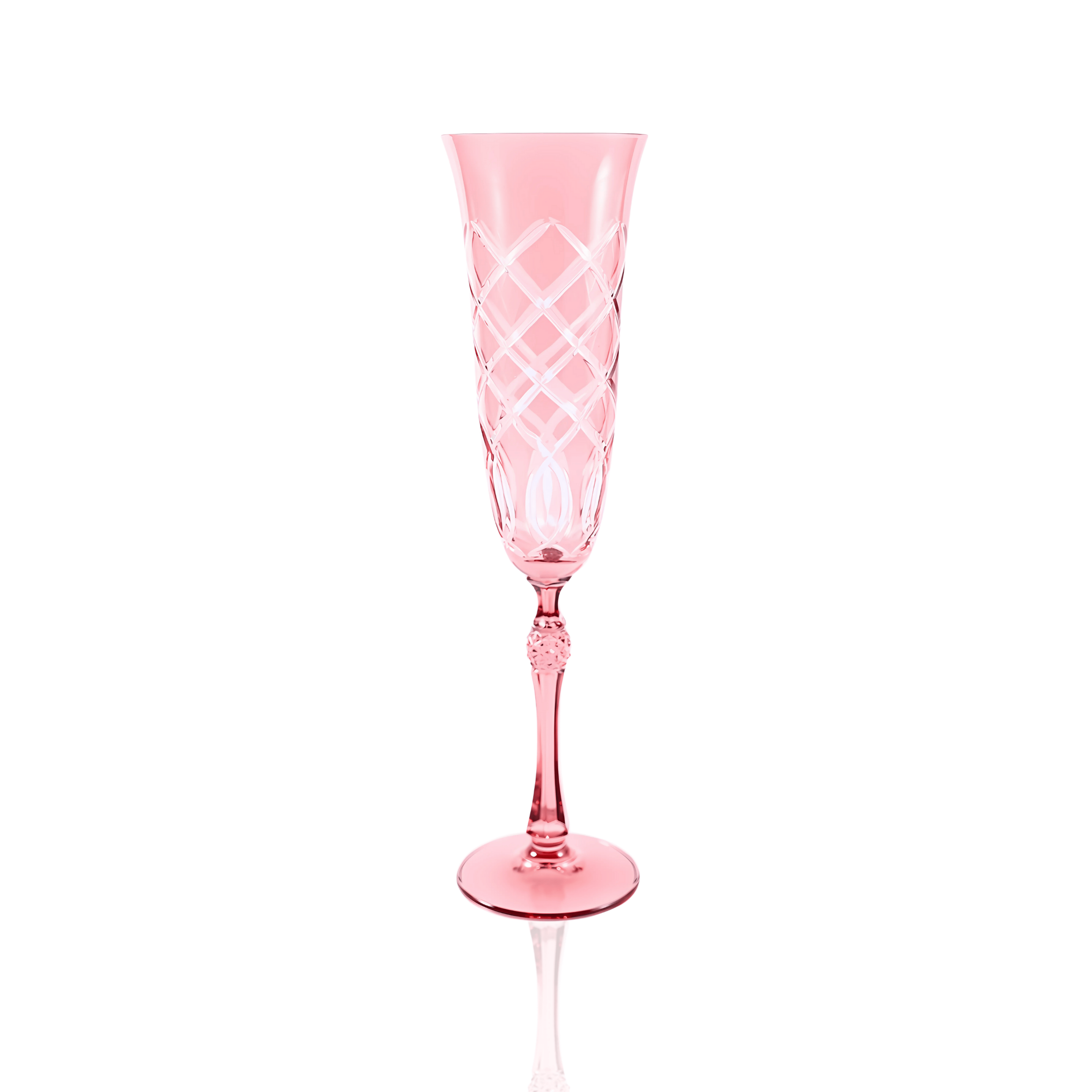 Heritage Champagne Flute - Set Of 2 - Margerie Crystal USA