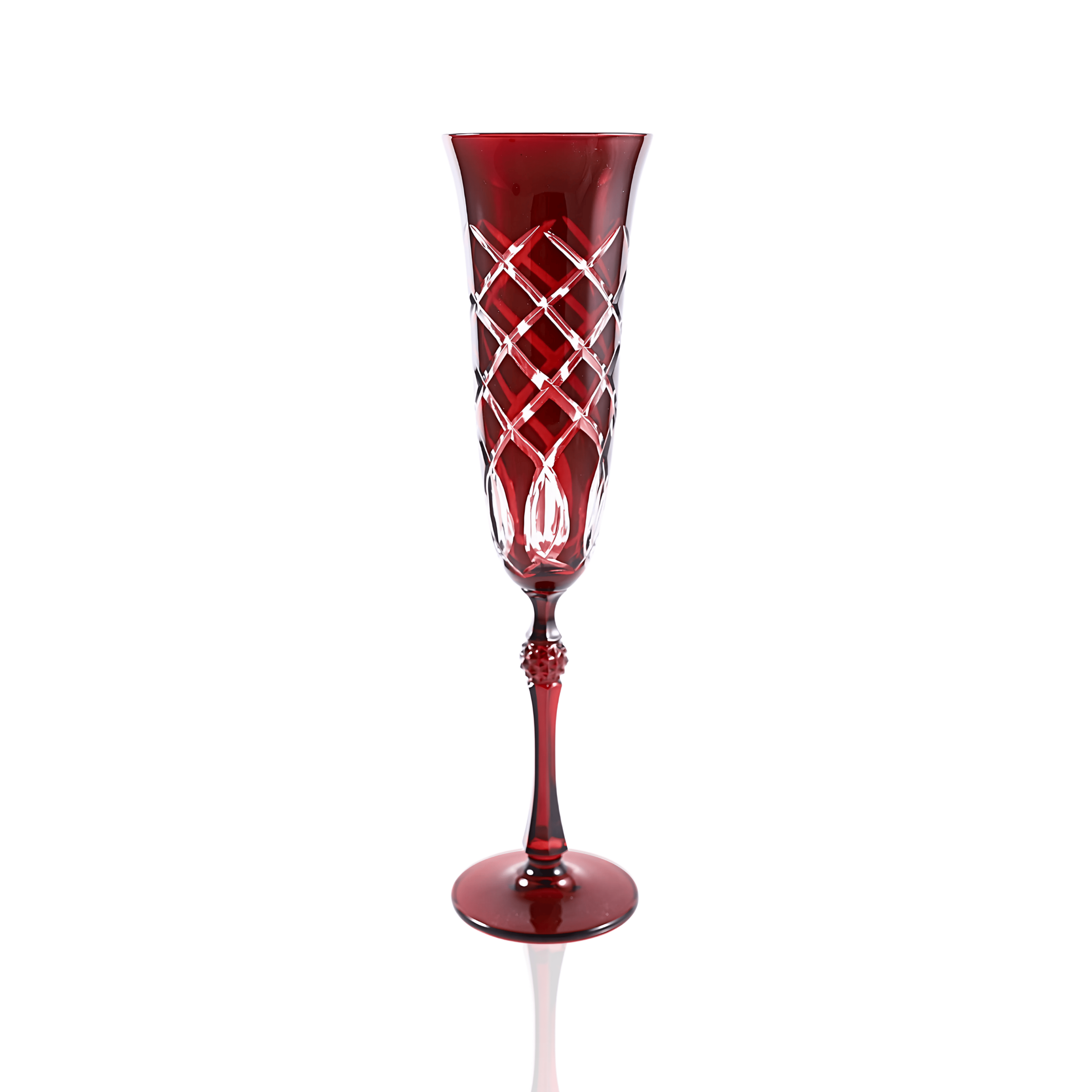 Heritage Champagne Flute - Set Of 2 - Margerie Crystal USA