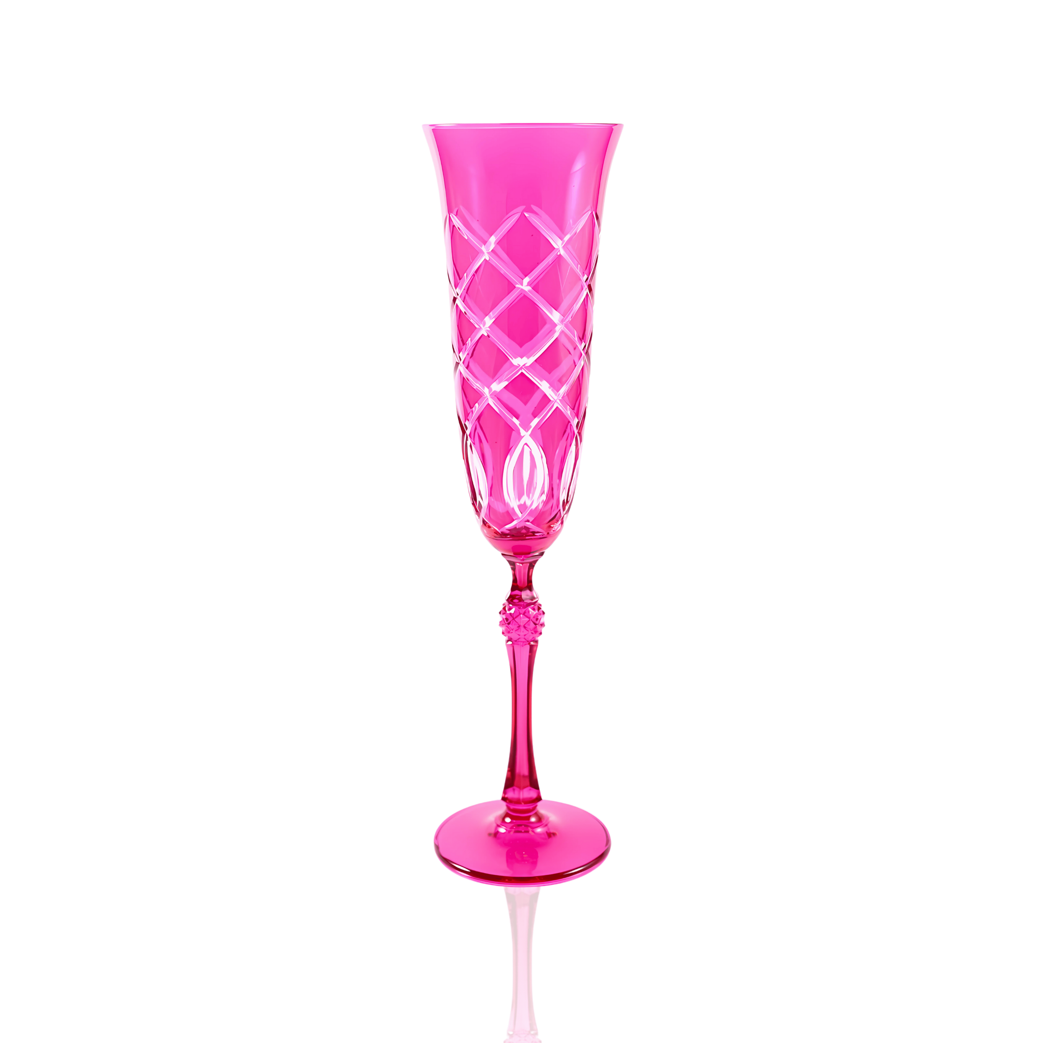 Heritage Champagne Flute - Set Of 2 - Margerie Crystal USA