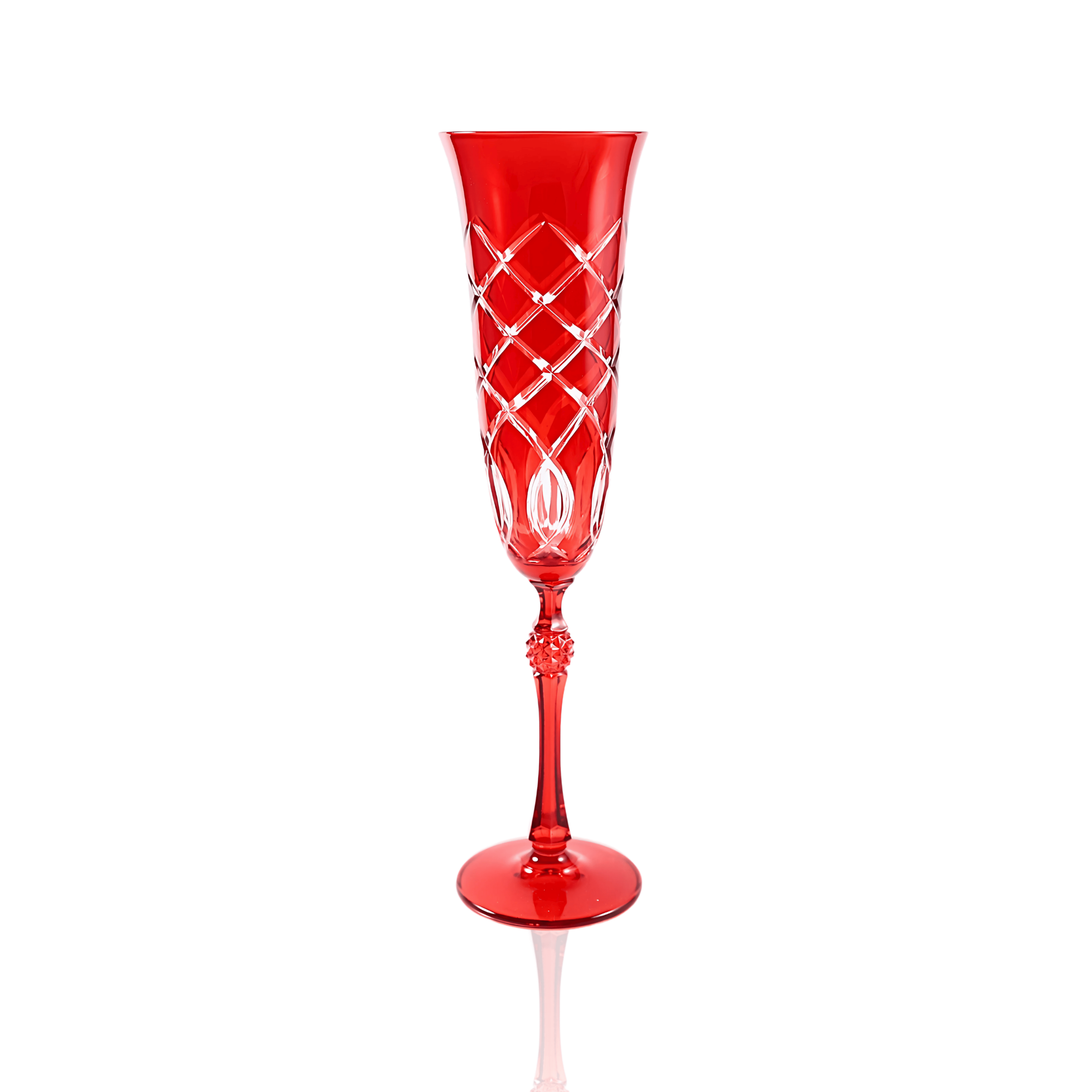 Heritage Champagne Flute - Set Of 2 - Margerie Crystal USA