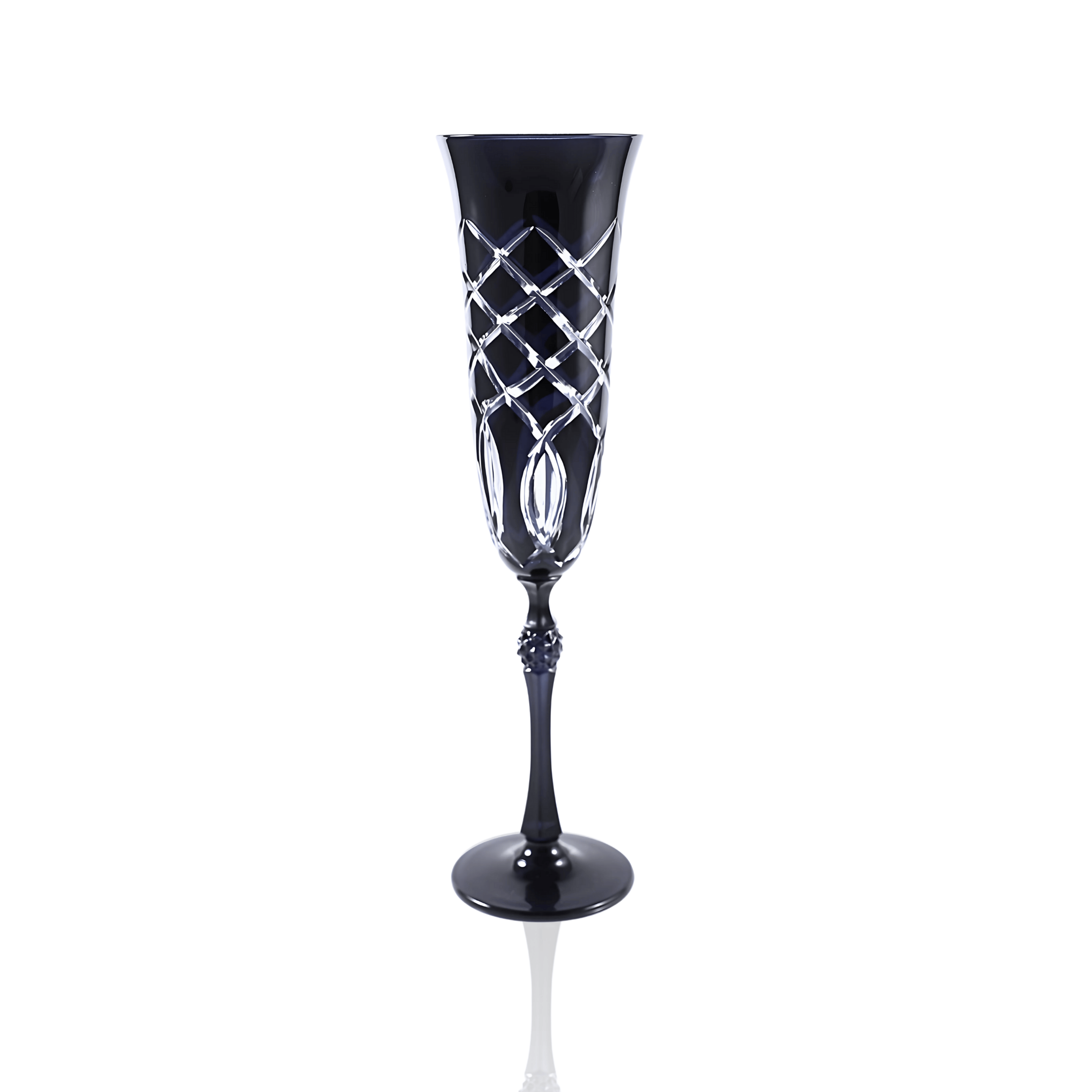 Heritage Champagne Flute - Set Of 2 - Margerie Crystal USA