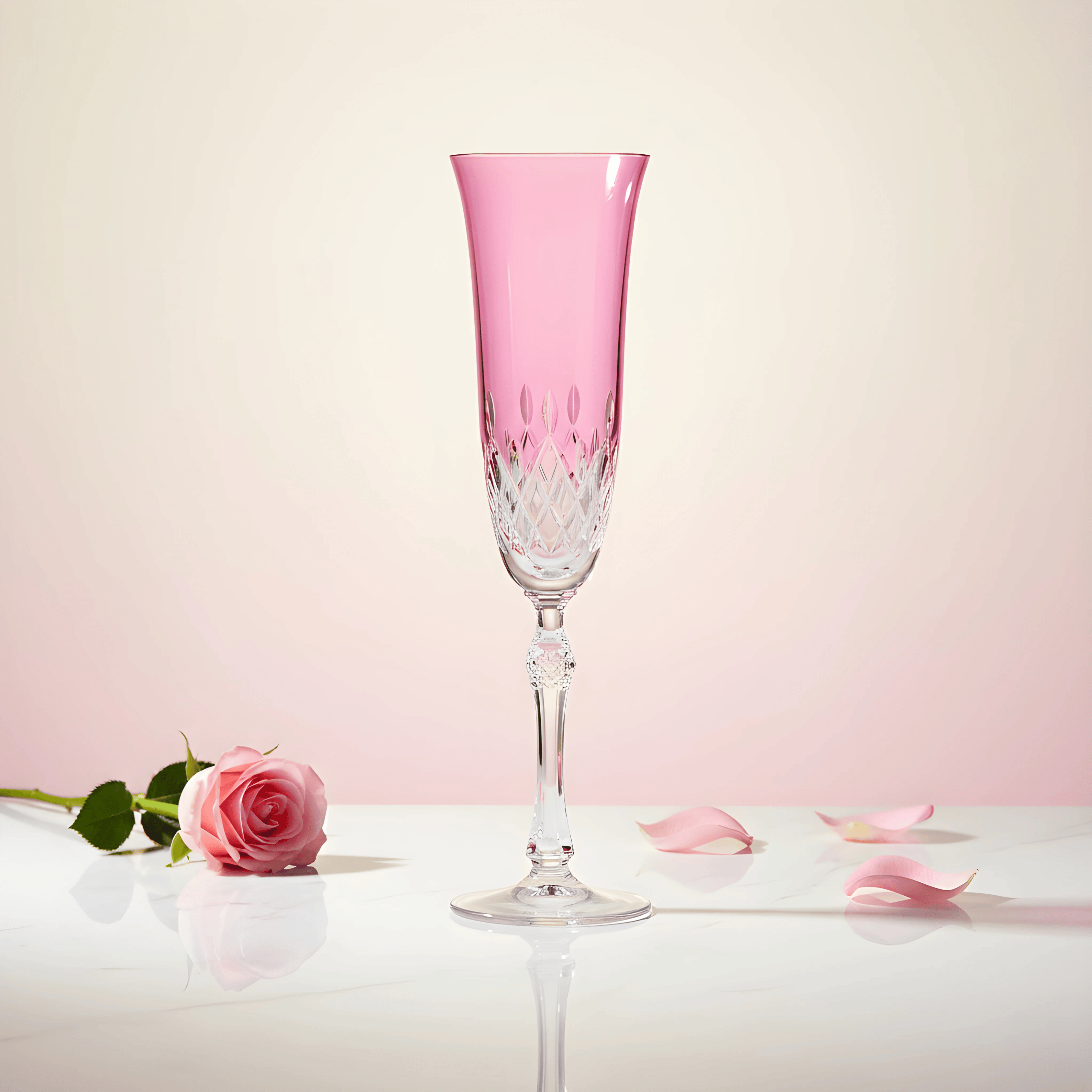 Aria Champagne Flute - Set Of 2 - Margerie Crystal USA