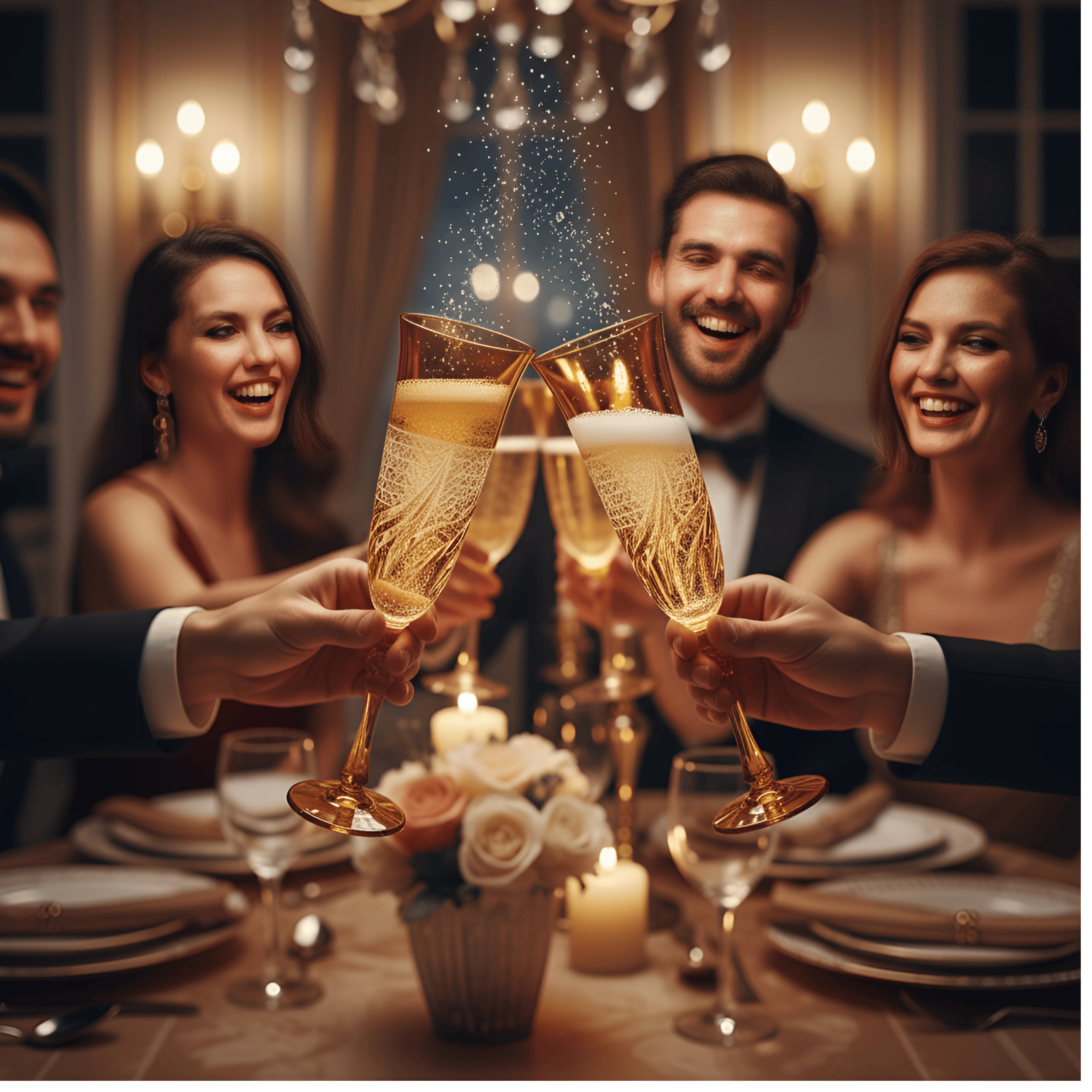 Aurora Champagne Flute - Set Of 2 - Margerie Crystal USA