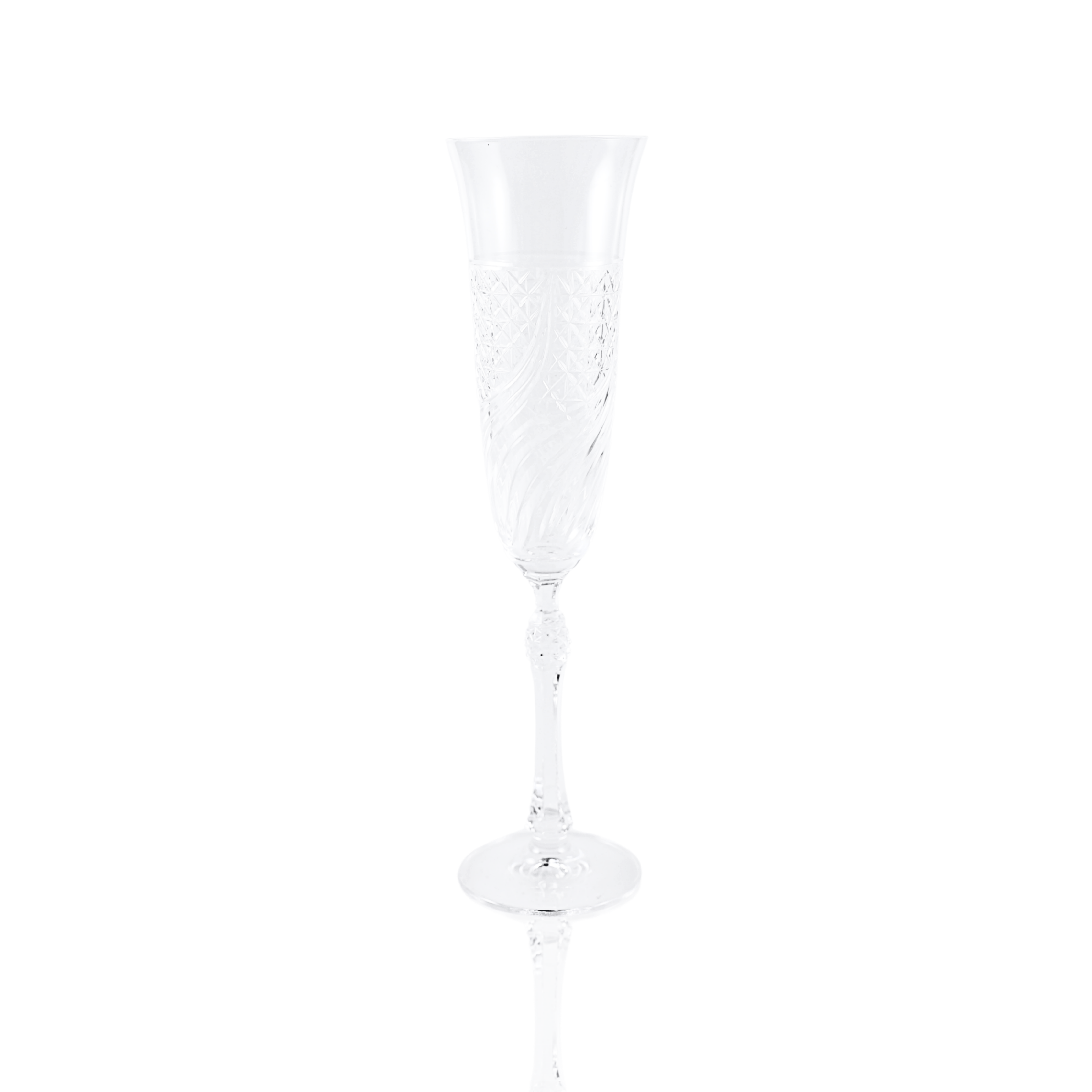 Aurora Champagne Flute - Set Of 2 - Margerie Crystal USA