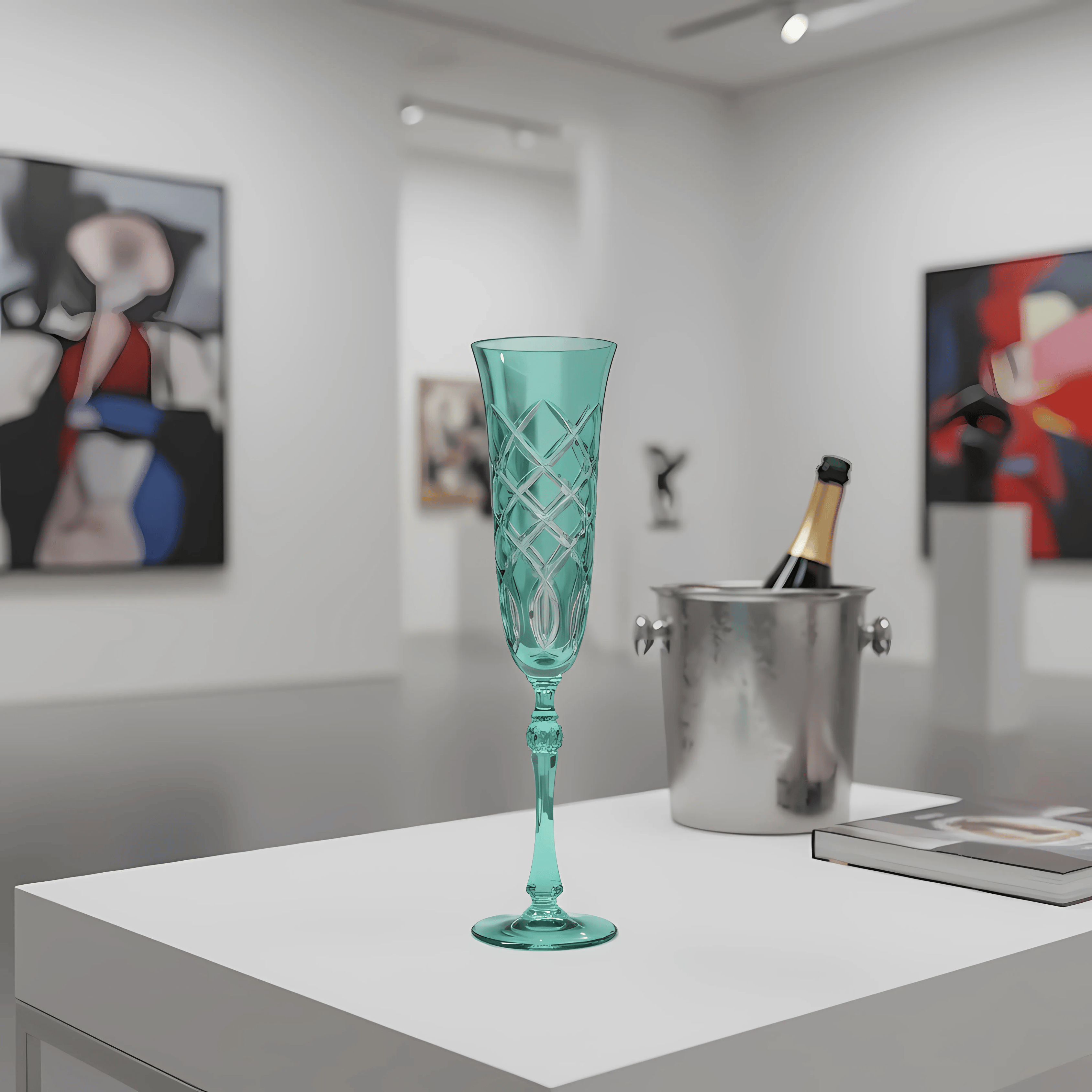 Heritage Champagne Flute - Set Of 2 - Margerie Crystal USA