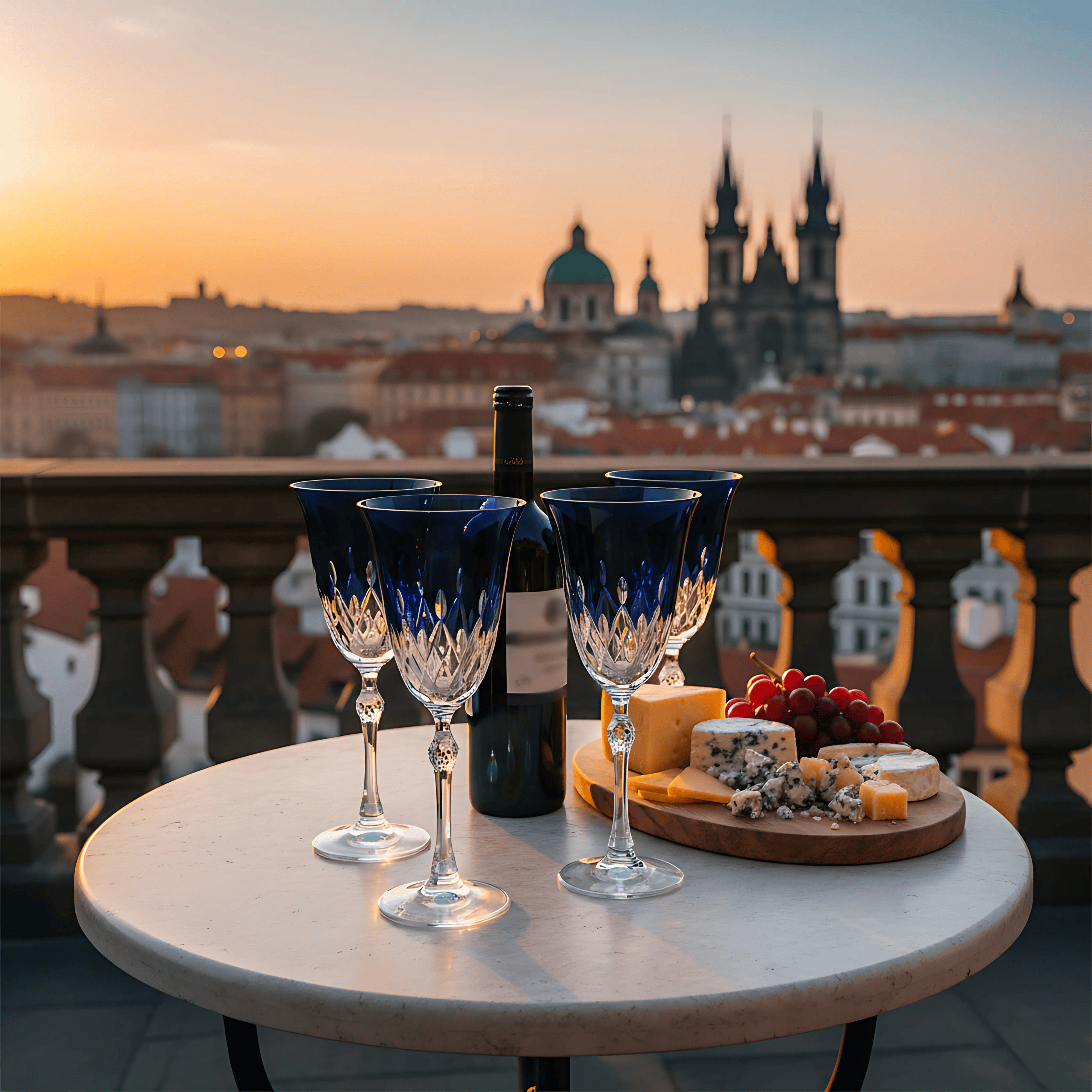 Aria Wine Glass - Set Of 2 - Margerie Crystal USA