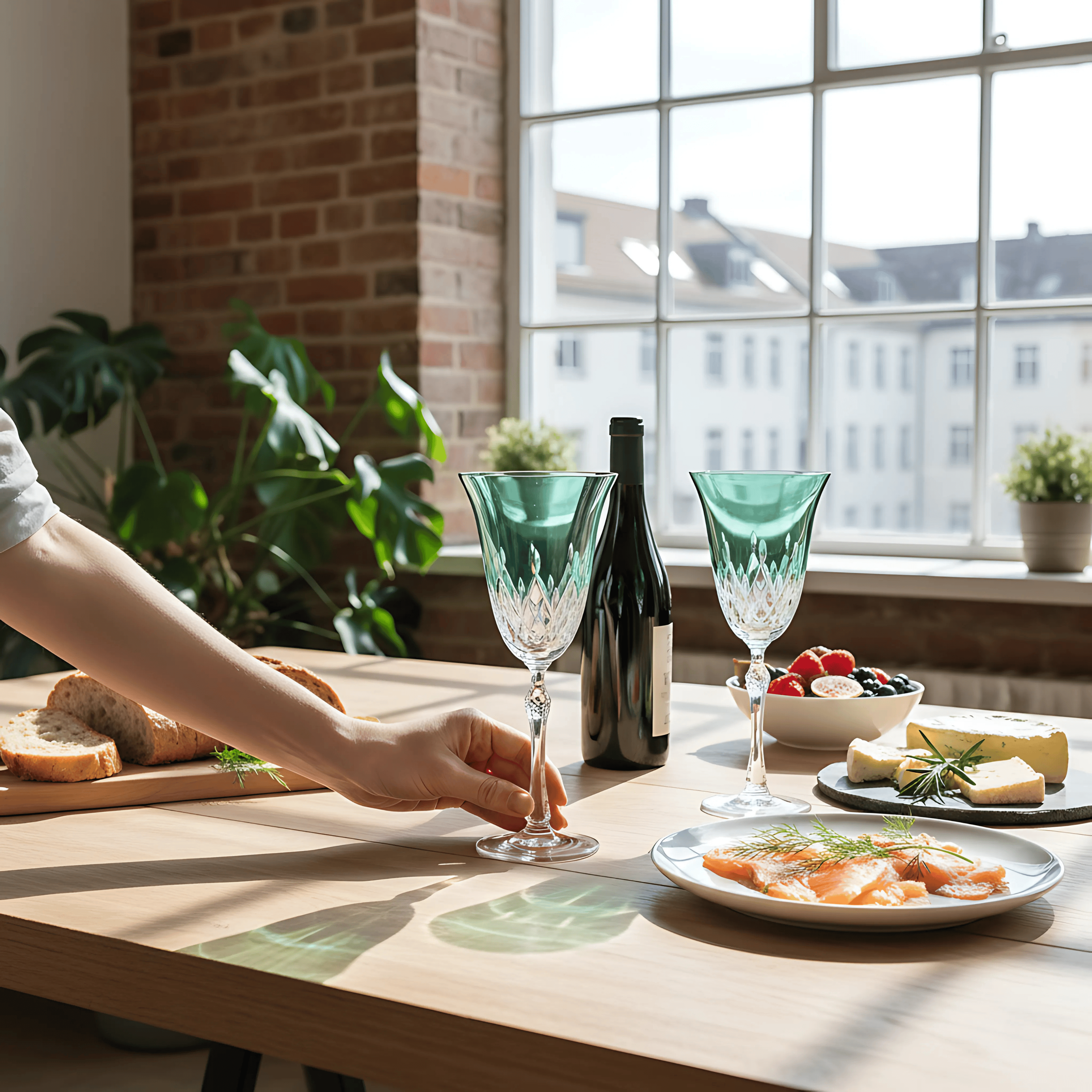 Aria Wine Glass - Set Of 2 - Margerie Crystal USA