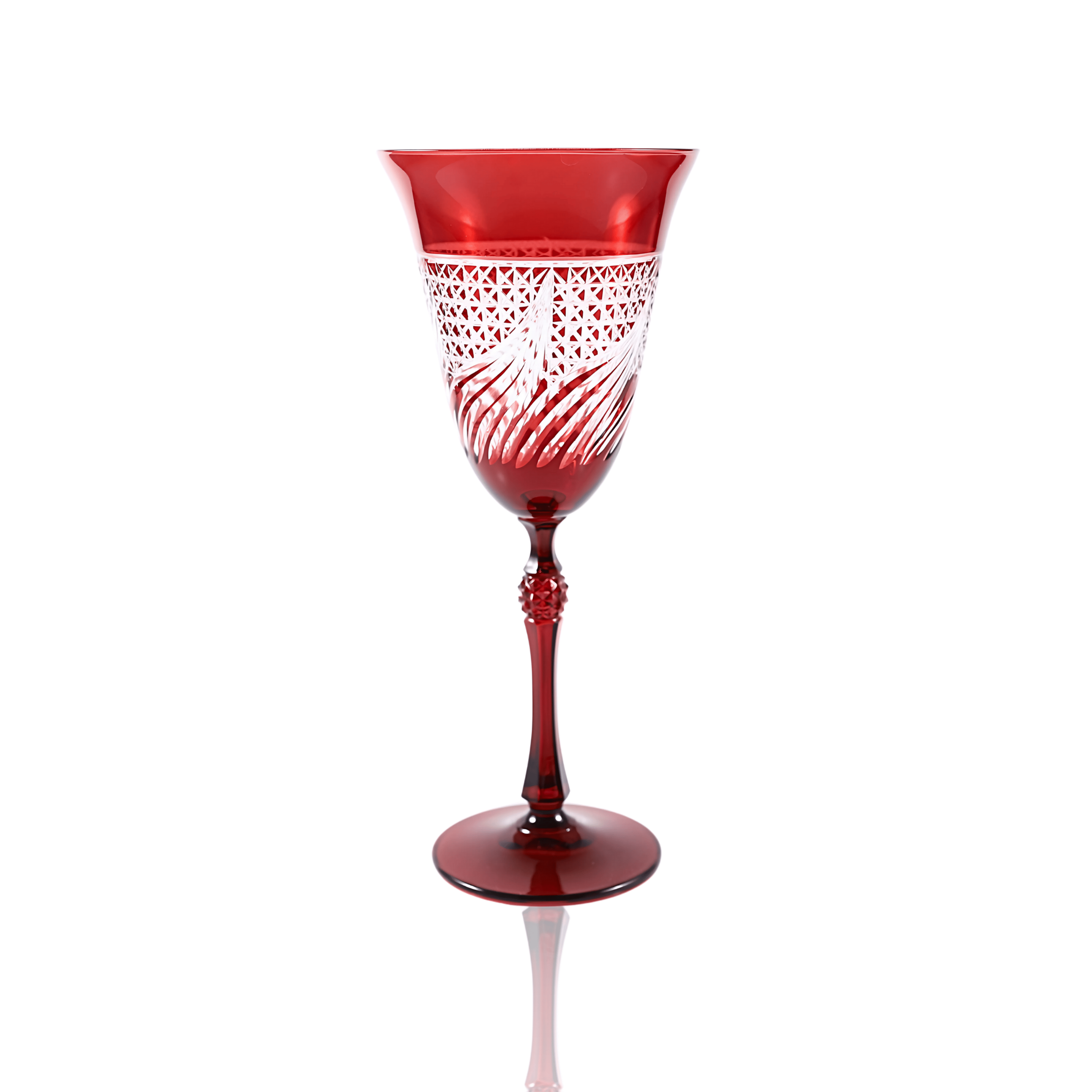 Aurora Wine Glass - Set Of 2 - Margerie Crystal USA